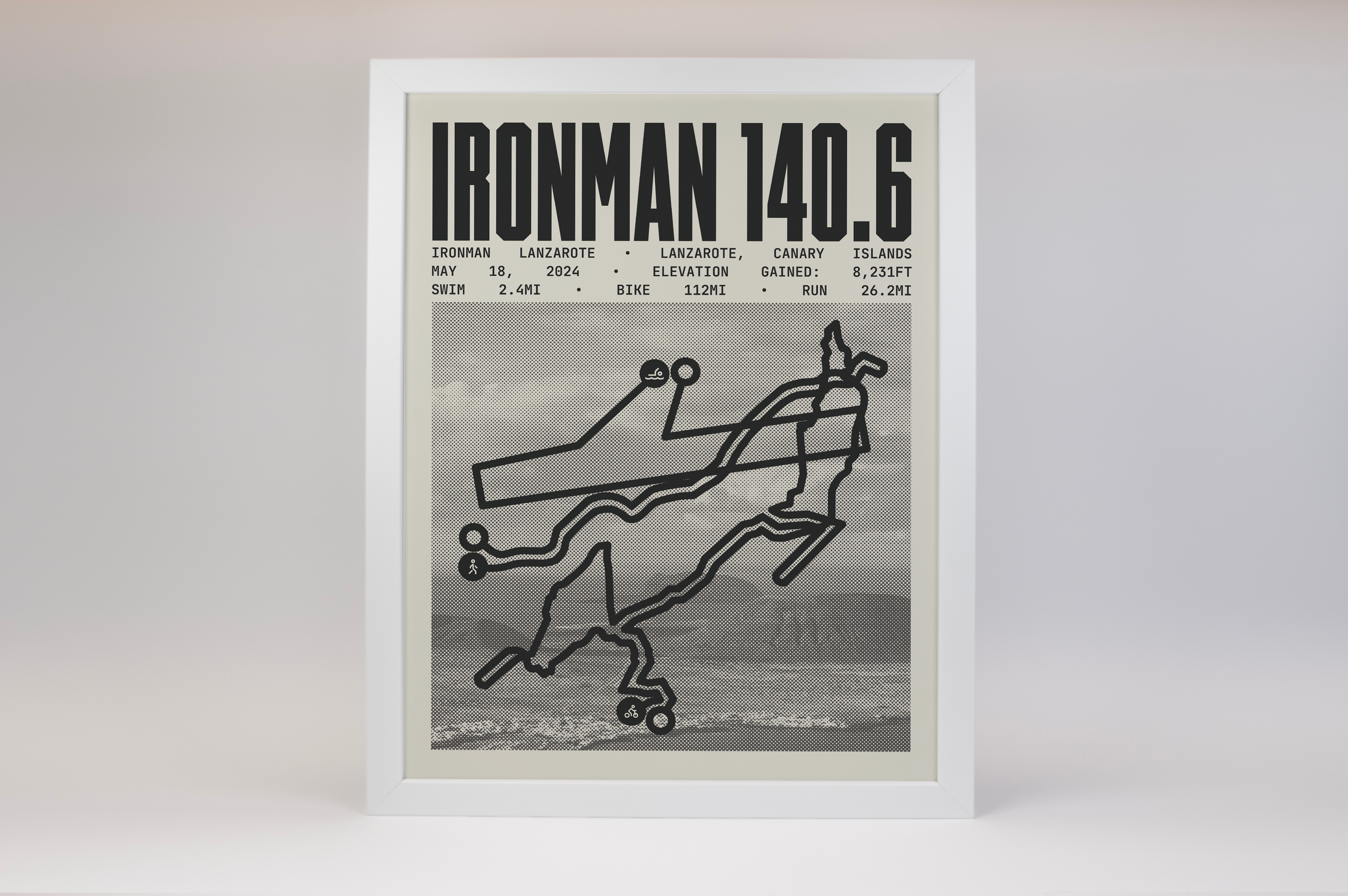 Ironman 140.6 Lanzarote Poster