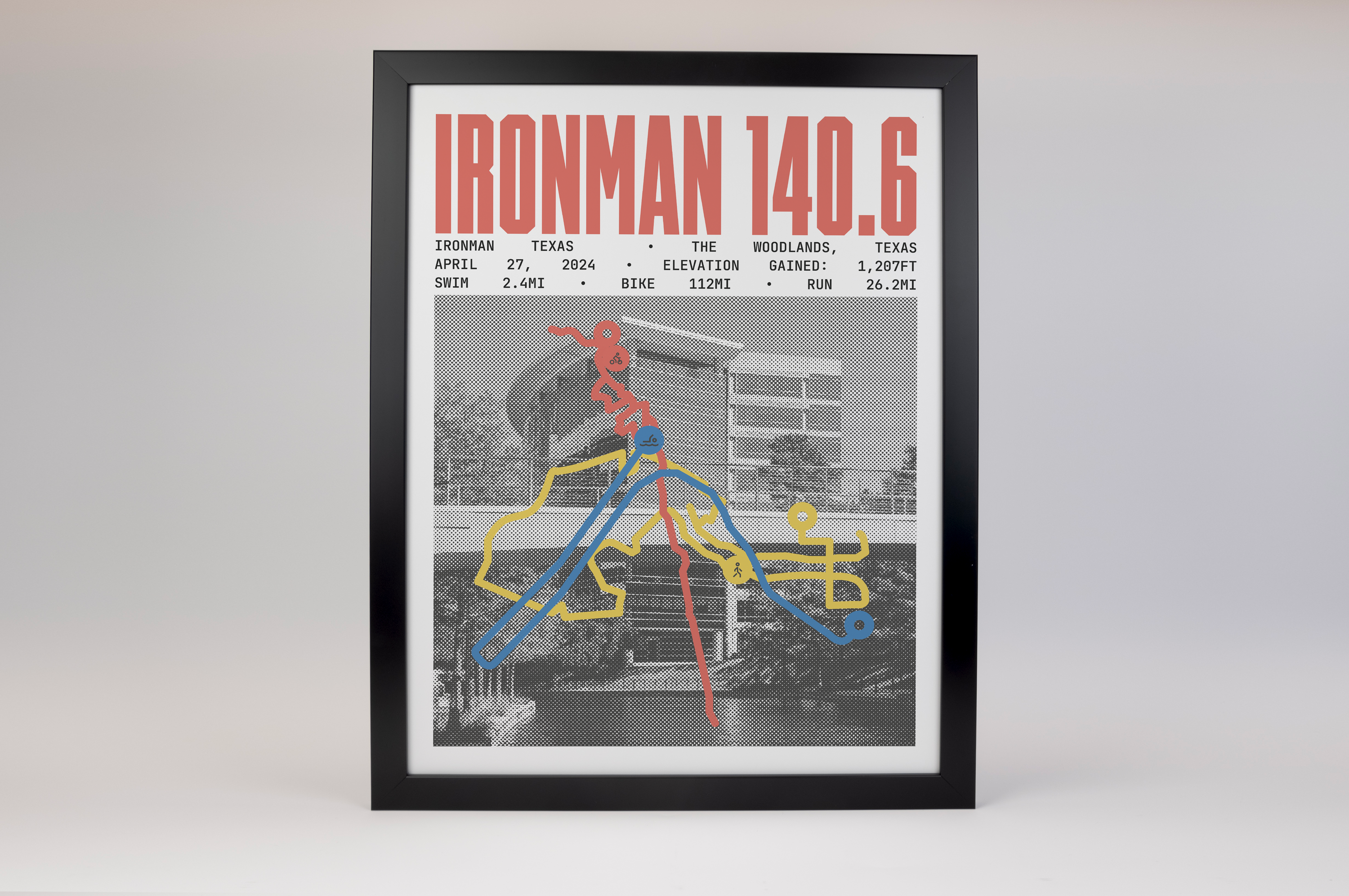 Ironman 140.6 Texas Poster