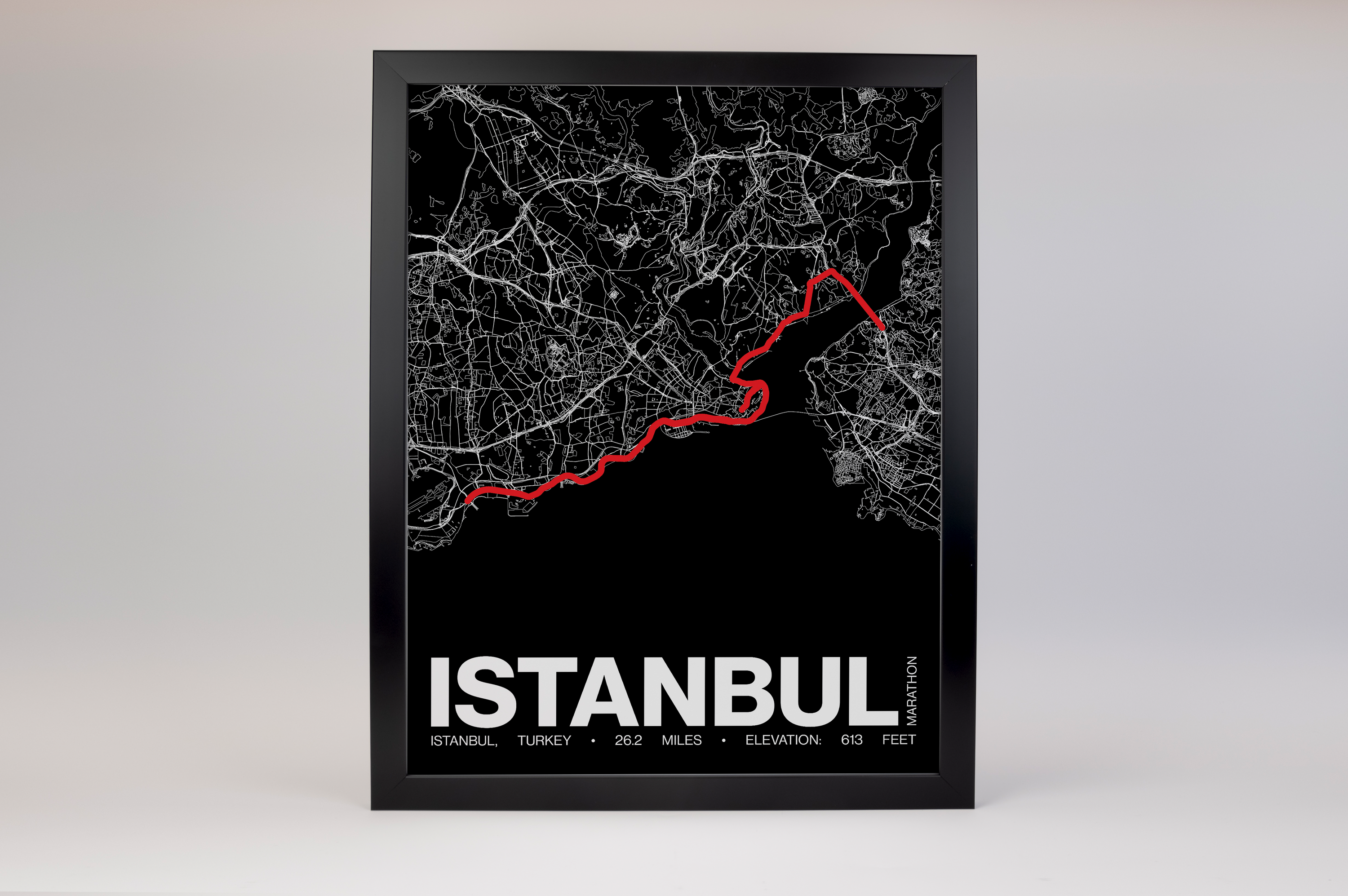 Istanbul Marathon Poster - Grid Style