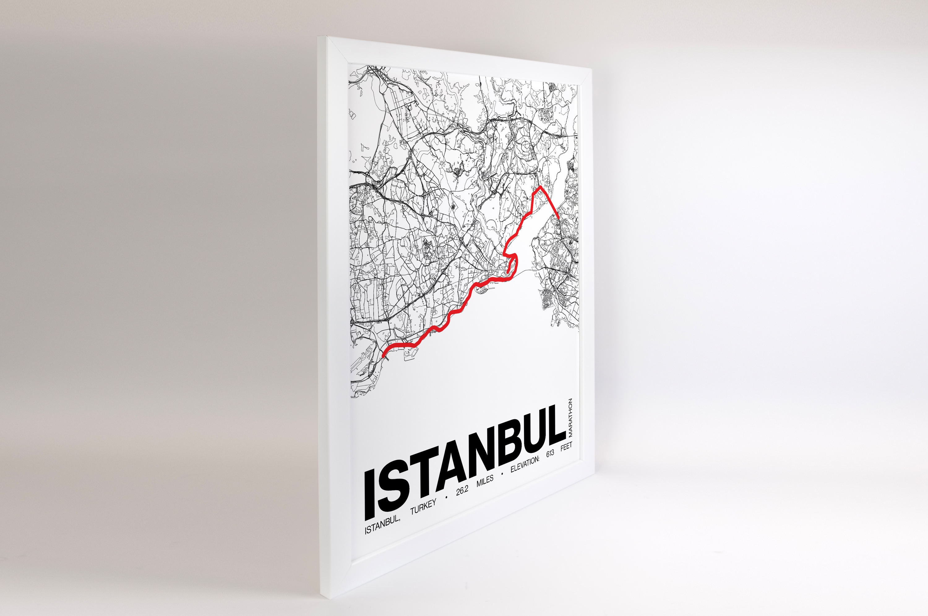 Istanbul Marathon Poster - Grid Style