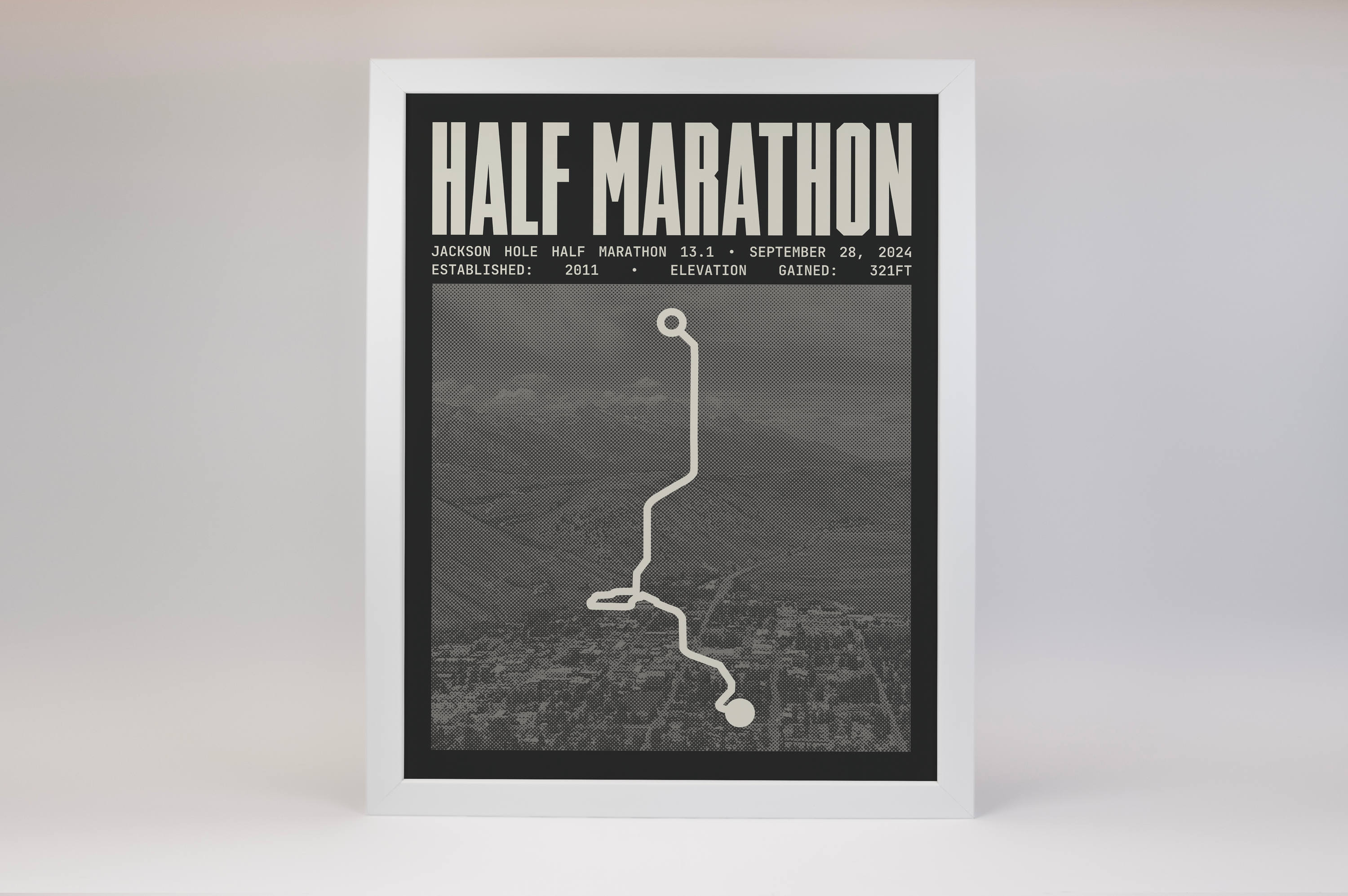 Jackson Hole Half-Marathon Poster