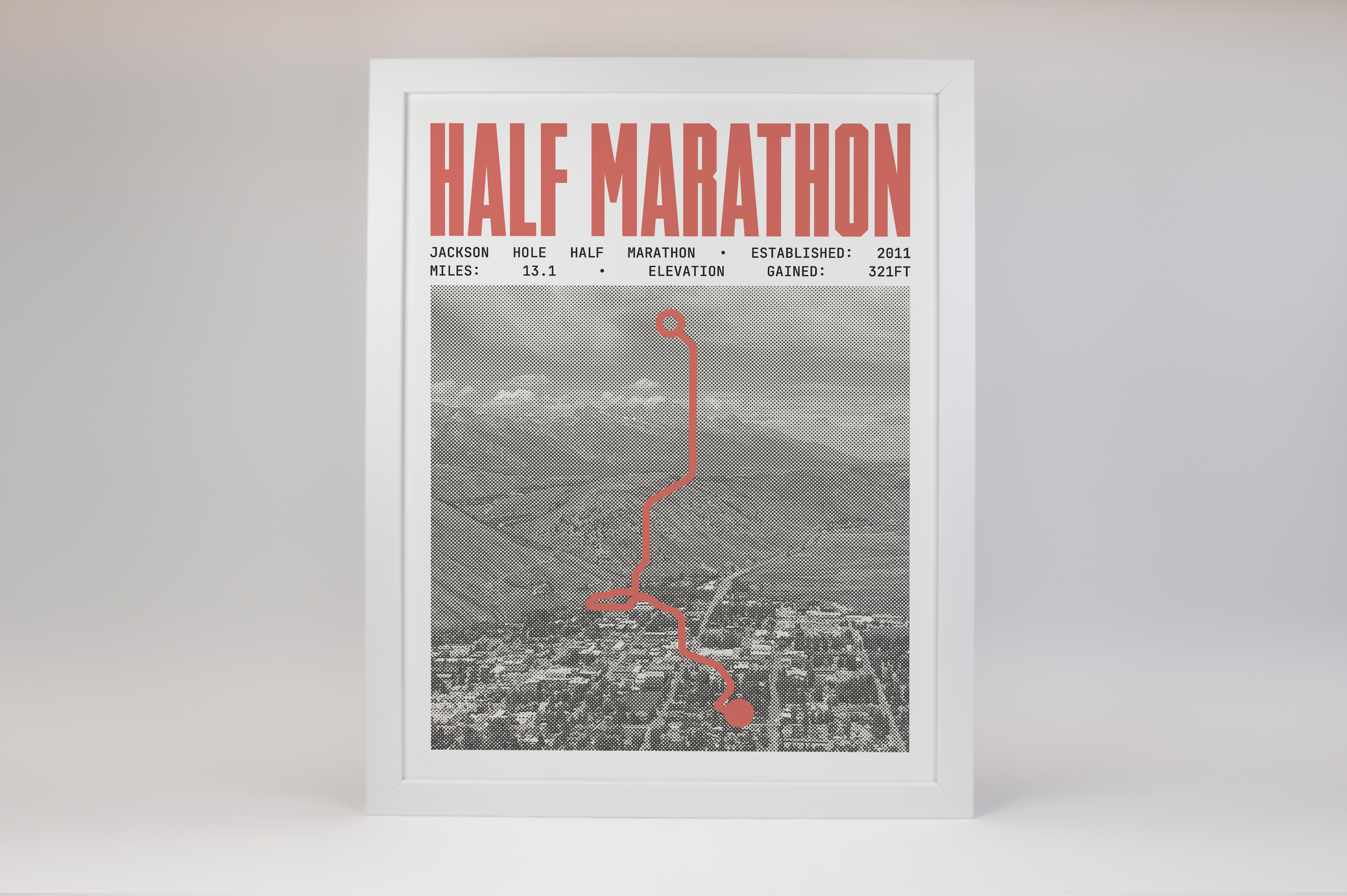 Jackson Hole Half-Marathon Poster