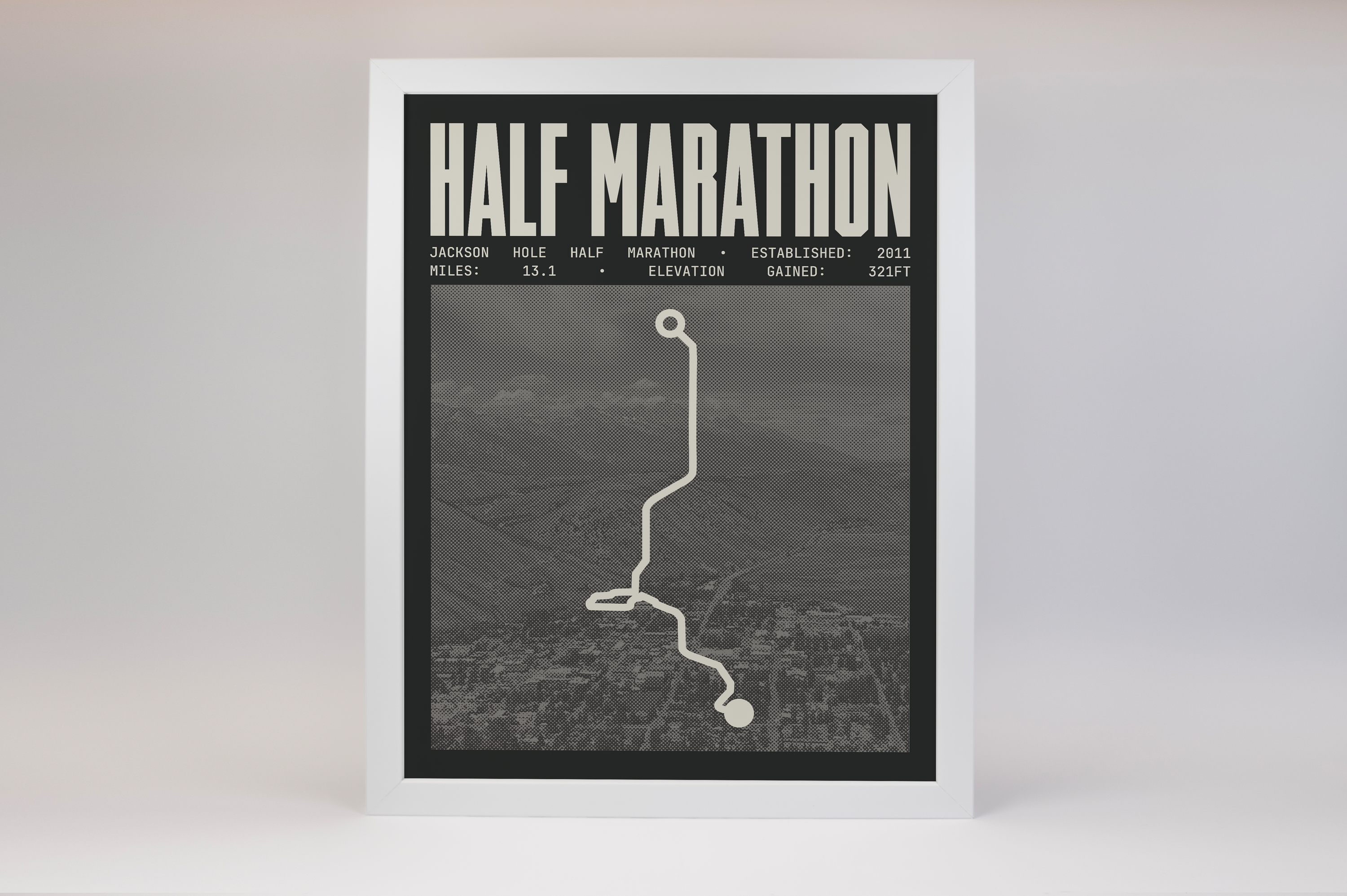 Jackson Hole Half-Marathon Poster