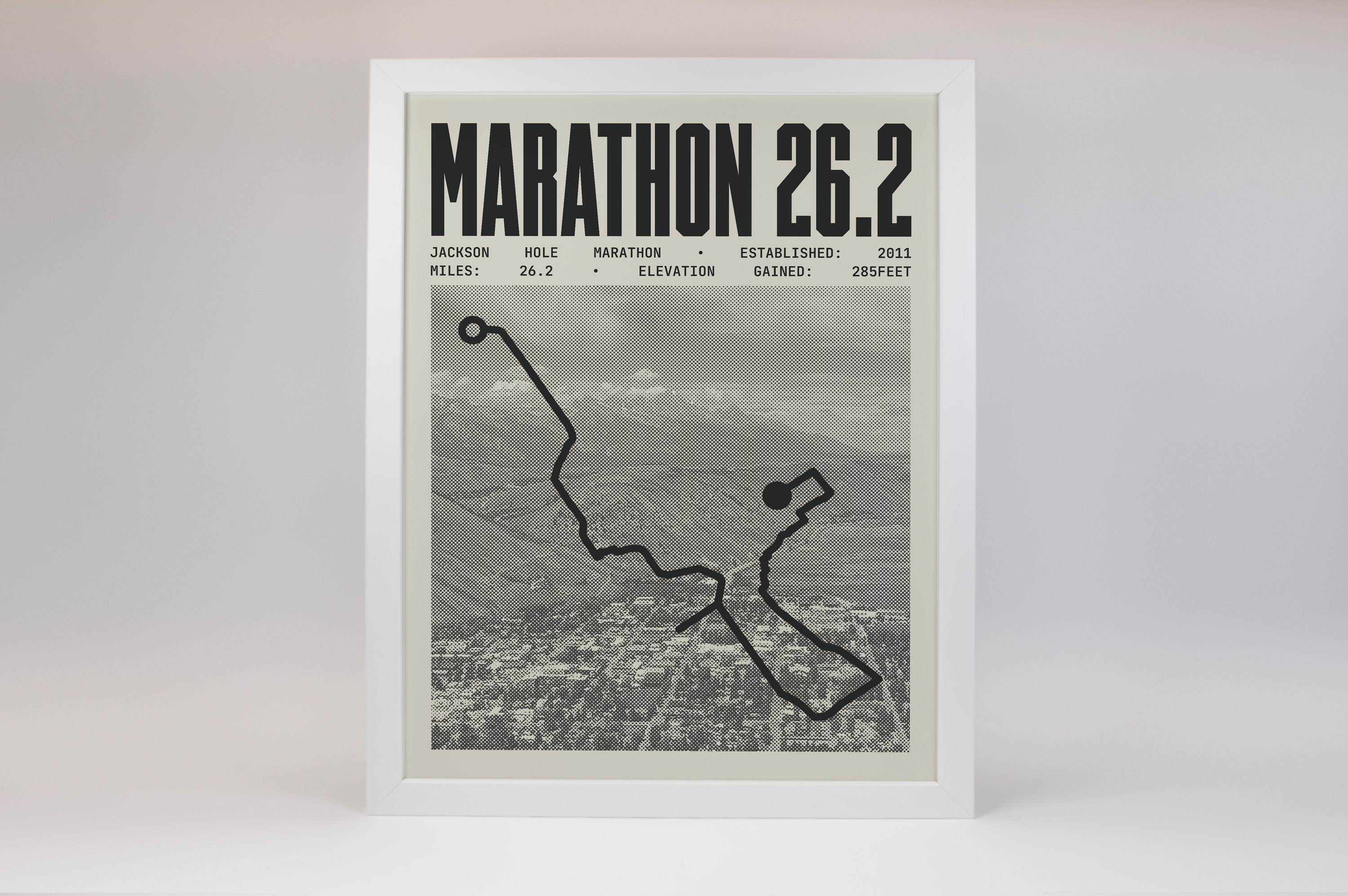 Jackson Hole Marathon Poster