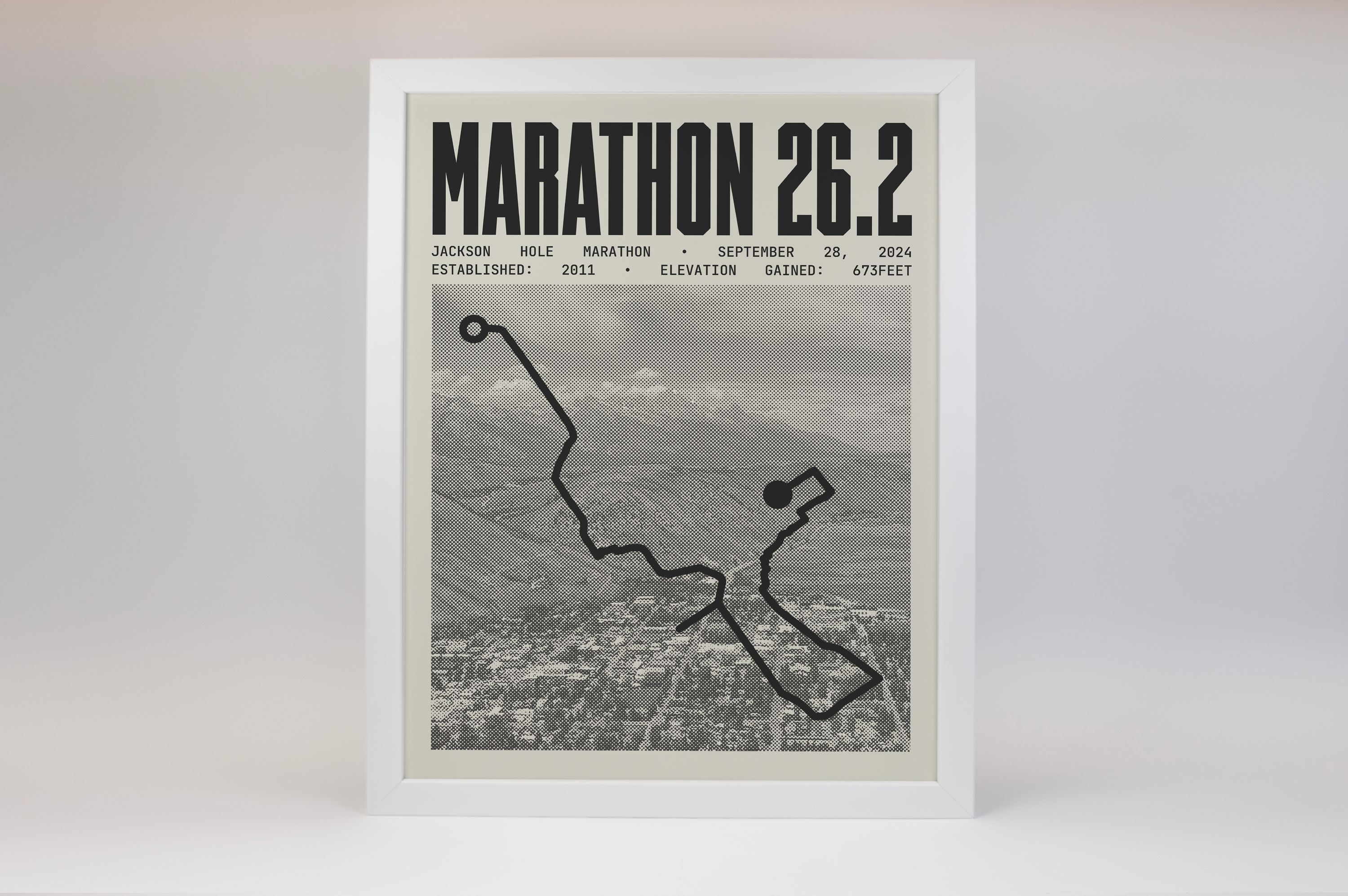 Jackson Hole Marathon Poster