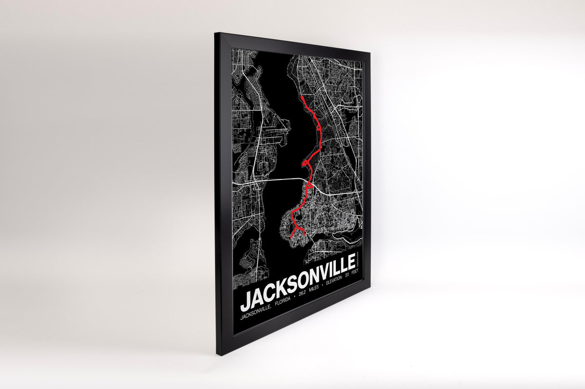 Jacksonville Marathon Poster - Grid Style