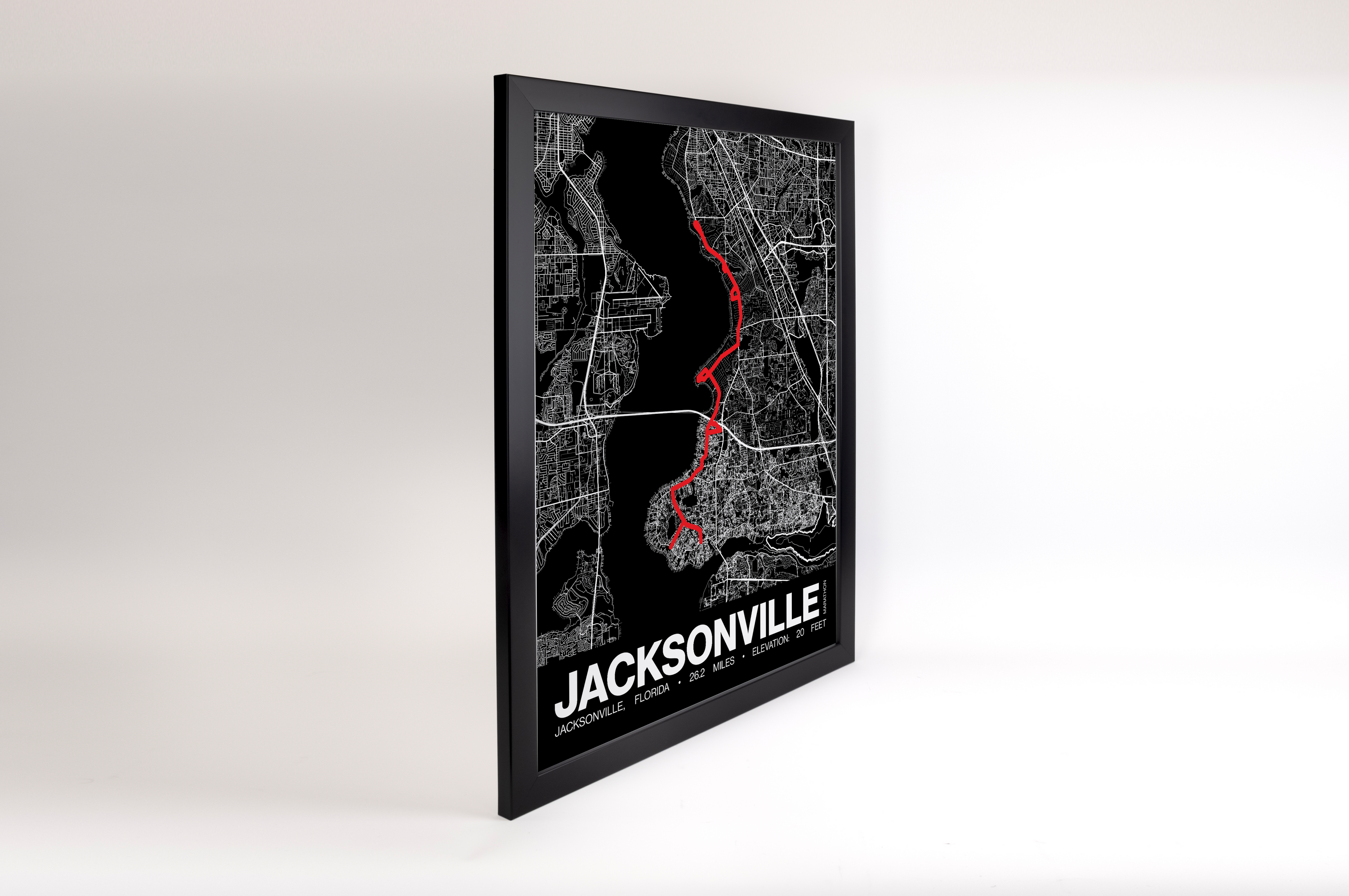 Jacksonville Marathon Poster - Grid Style