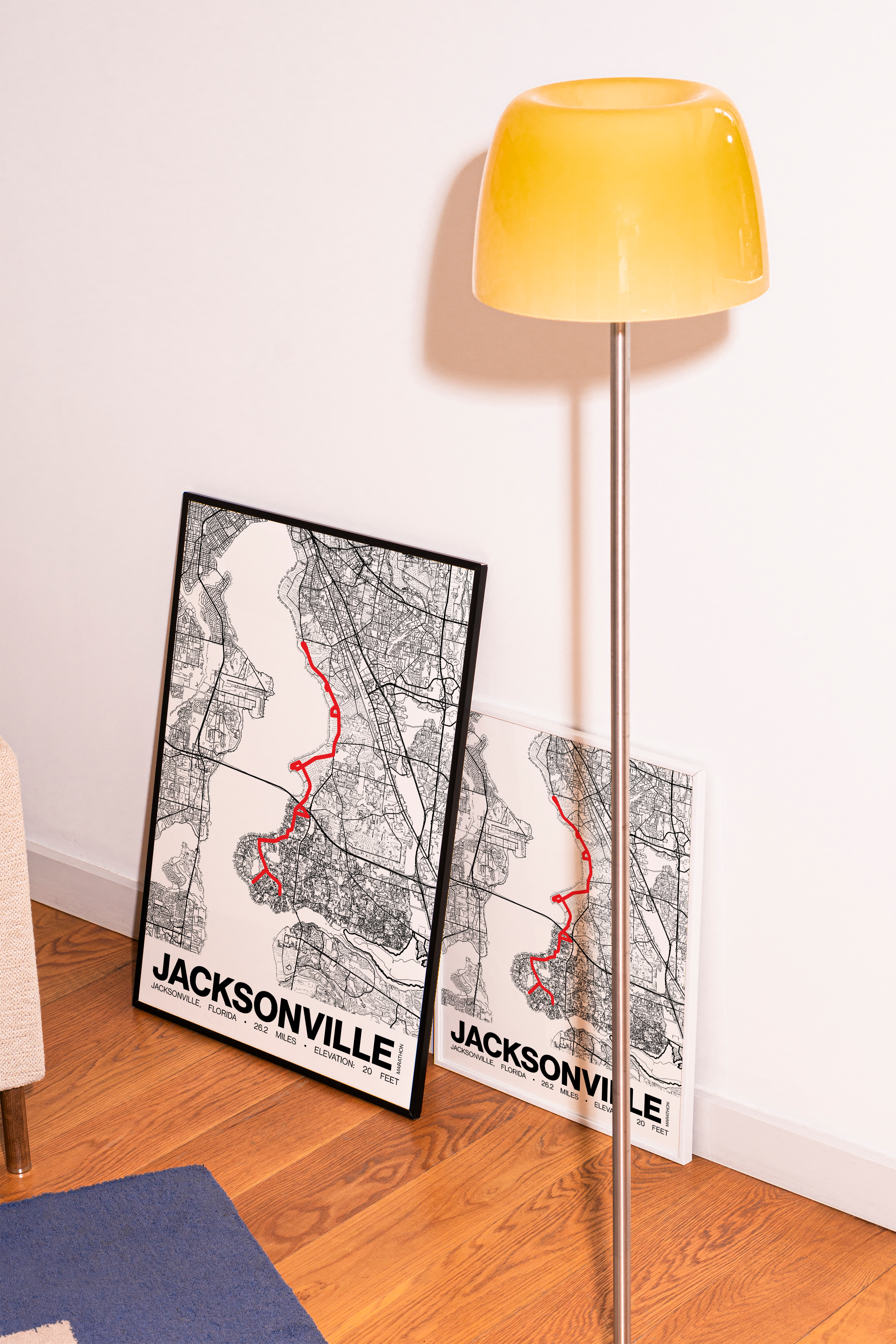 Jacksonville Marathon Poster - Grid Style