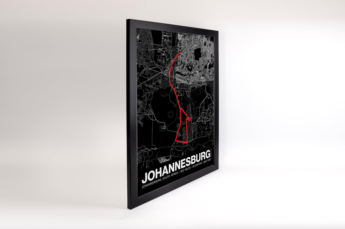 Johannesburg Marathon Poster - Grid Style
