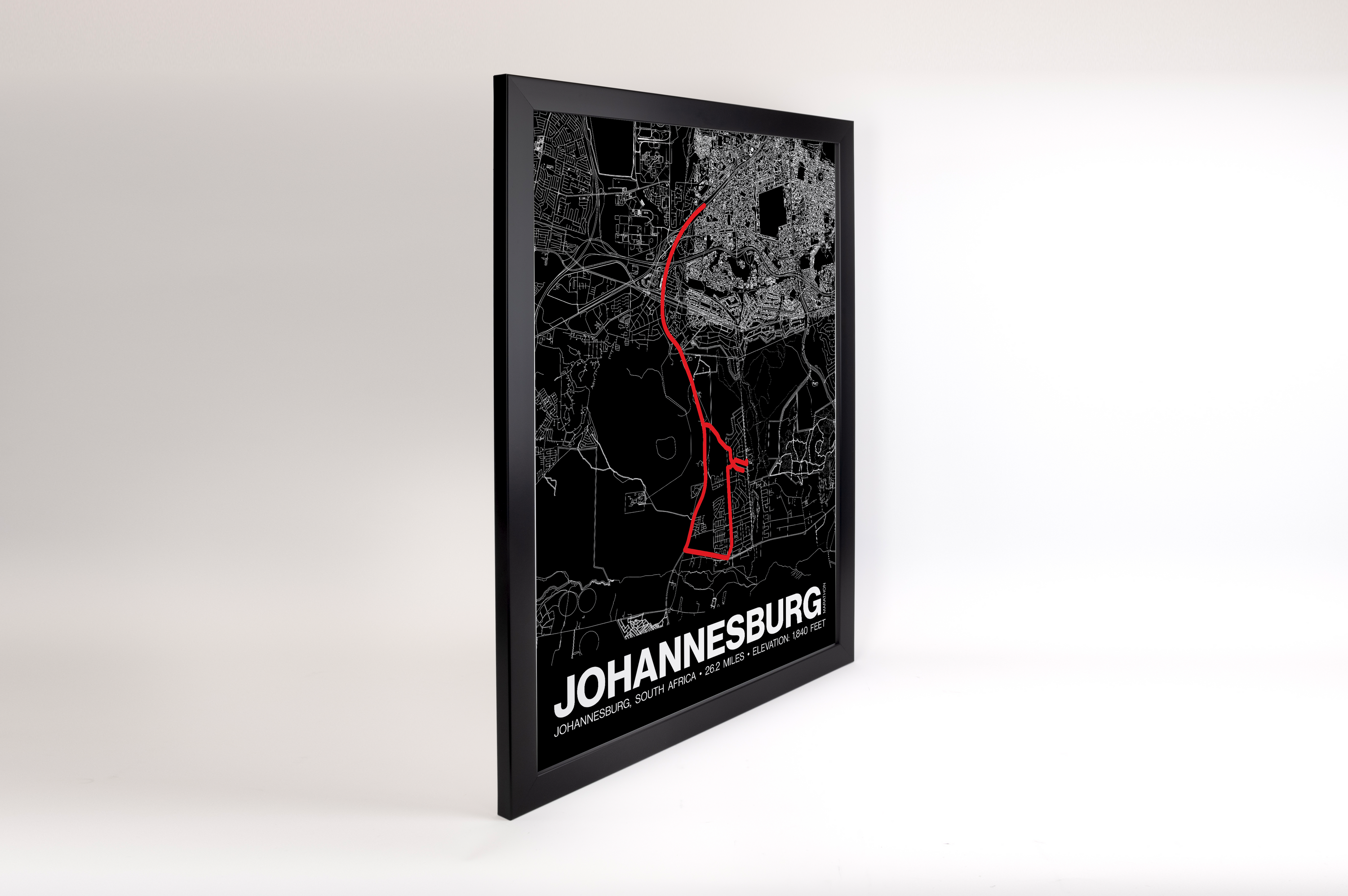 Johannesburg Marathon Poster - Grid Style