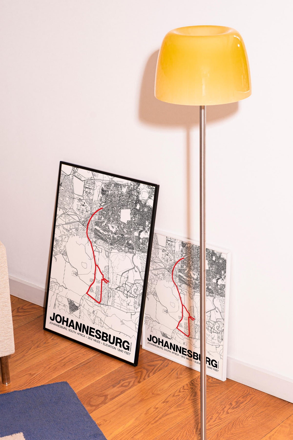 Johannesburg Marathon Poster - Grid Style