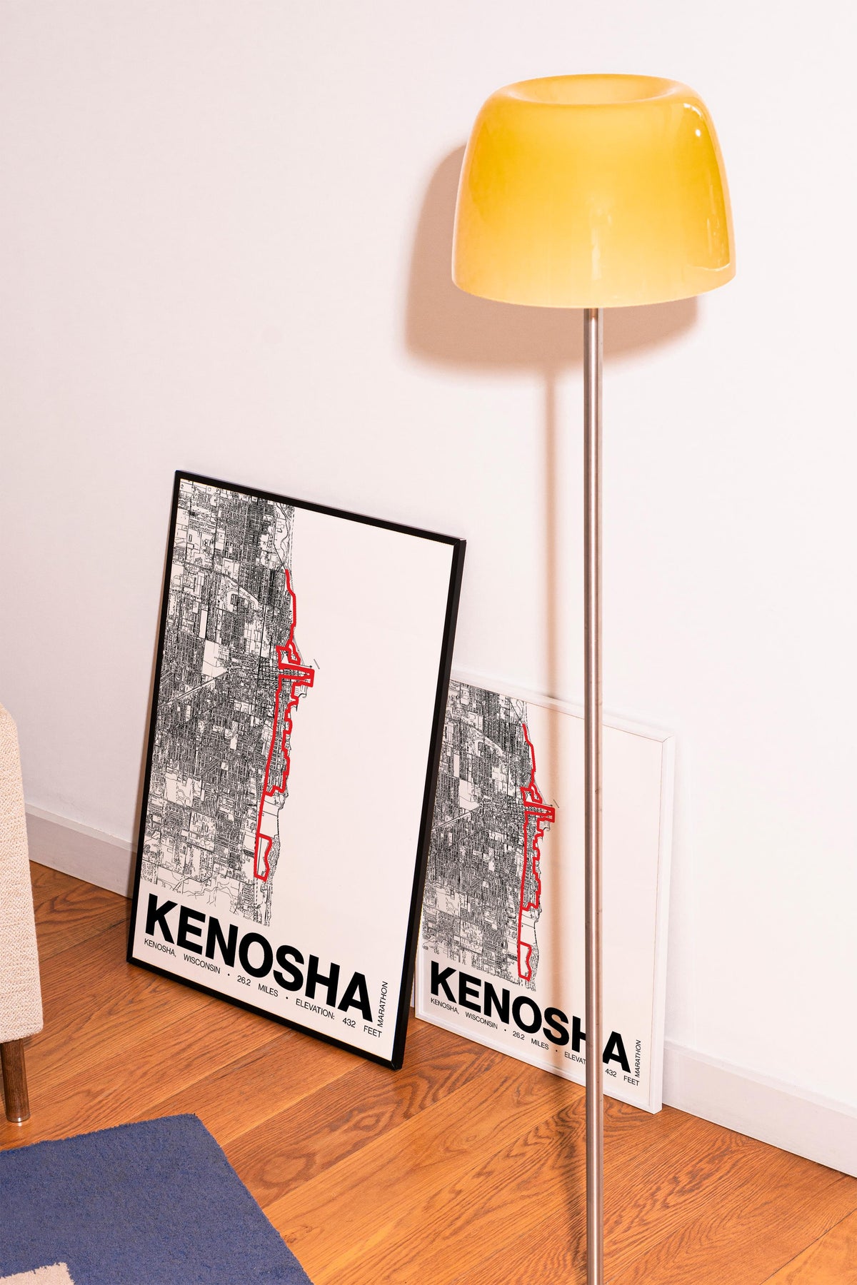 Kenosha Marathon Poster - Grid Style