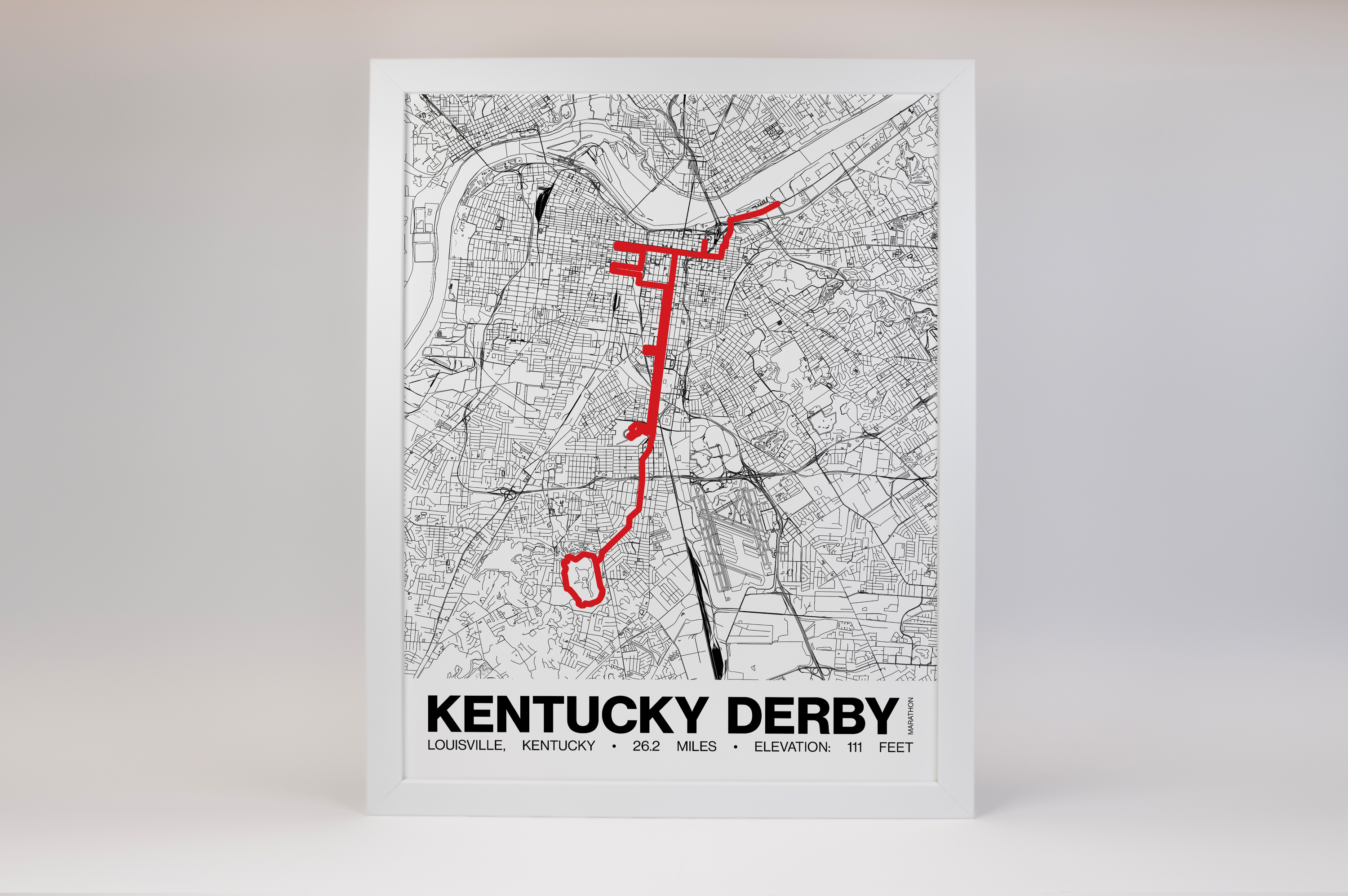 Kentucky Derby Festival Marathon Poster - Grid Style