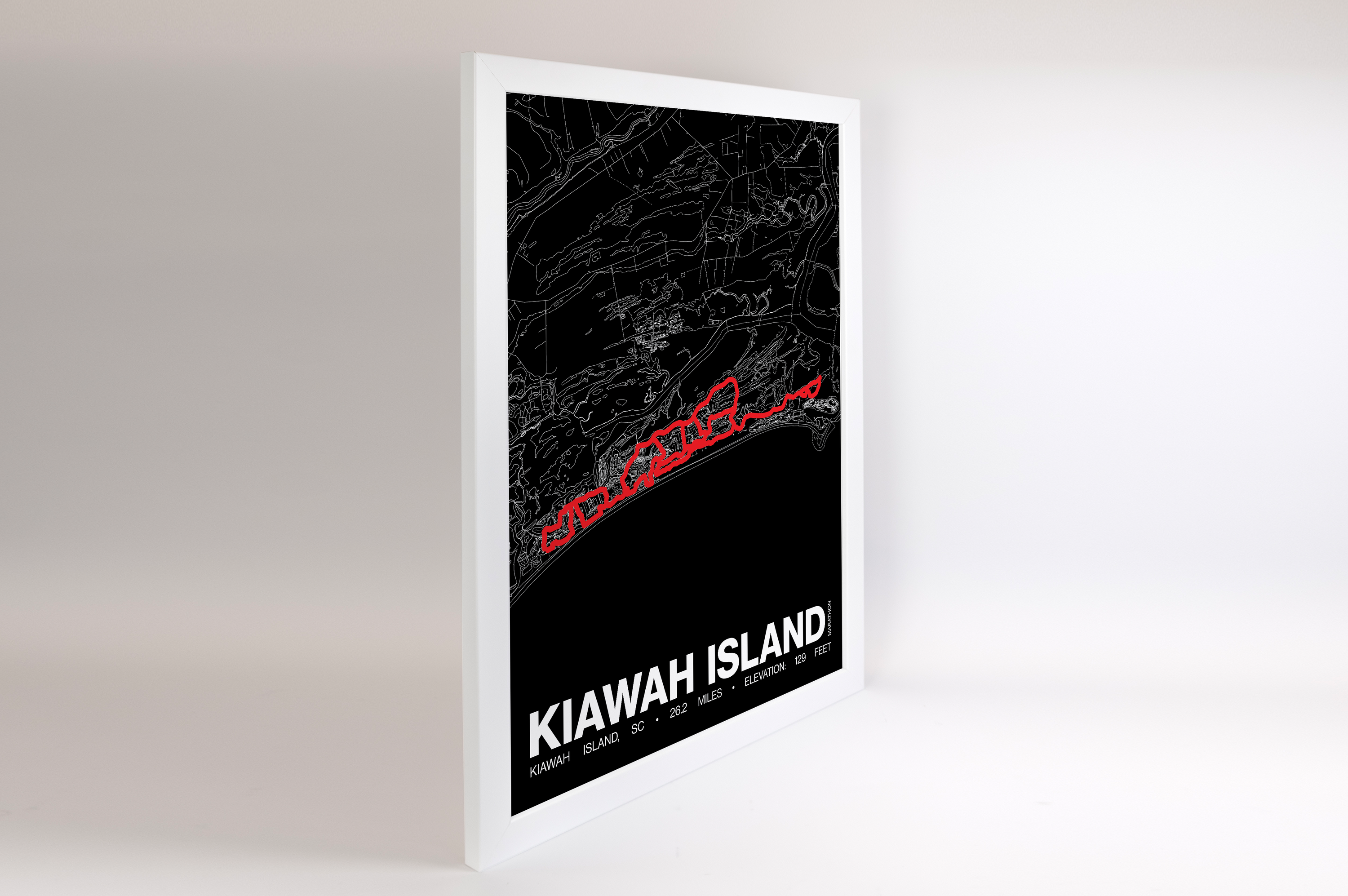 Kiawah Island Marathon Poster - Grid Style
