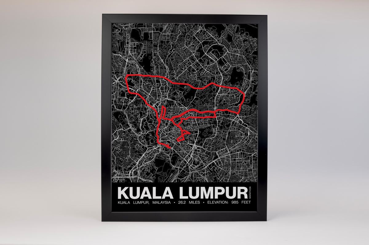 Kuala Lumpur Marathon Poster - Grid Style