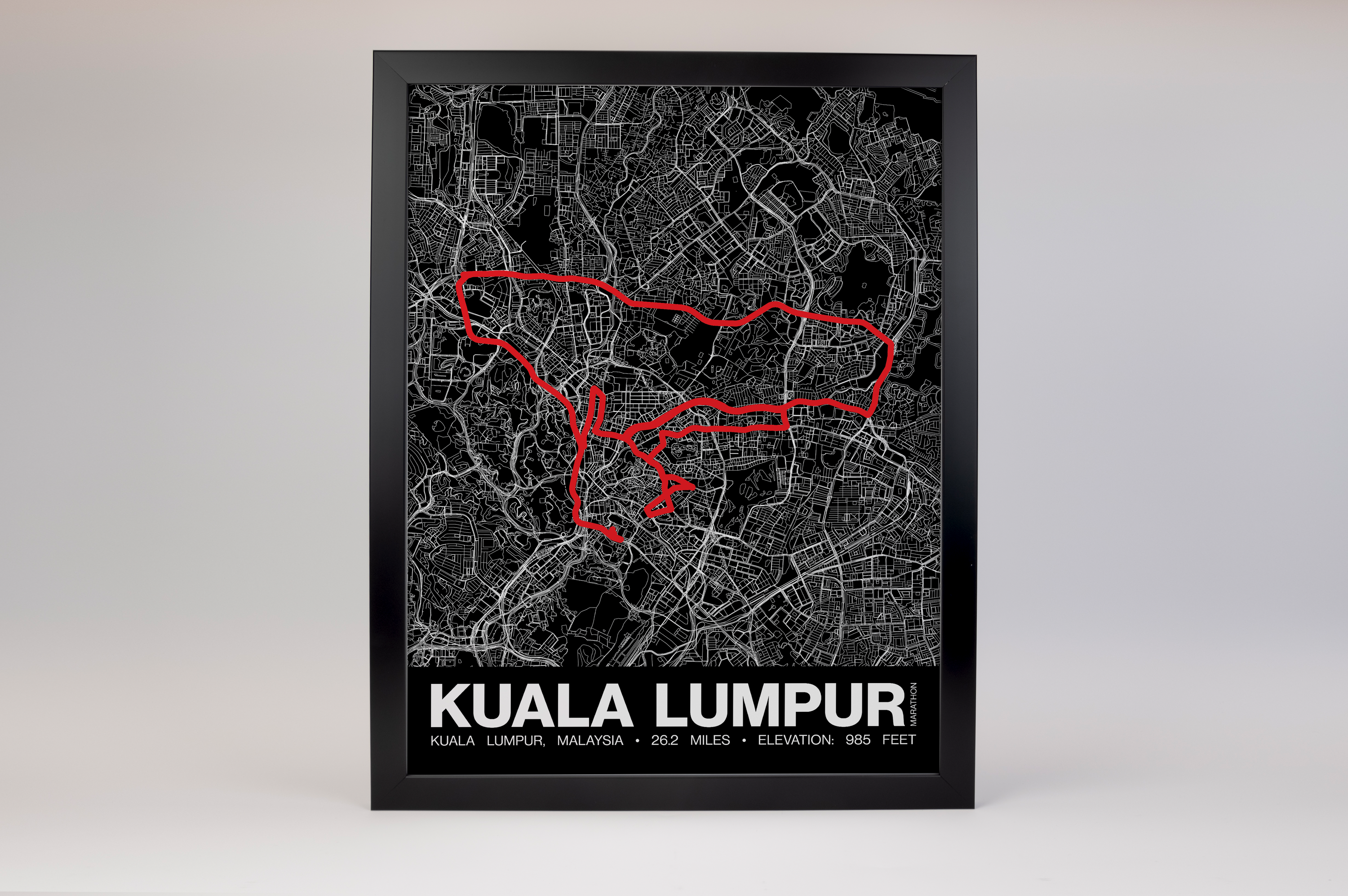 Kuala Lumpur Marathon Poster - Grid Style