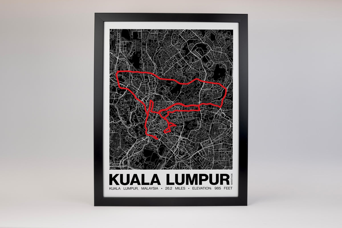 Kuala Lumpur Marathon Poster - Grid Style