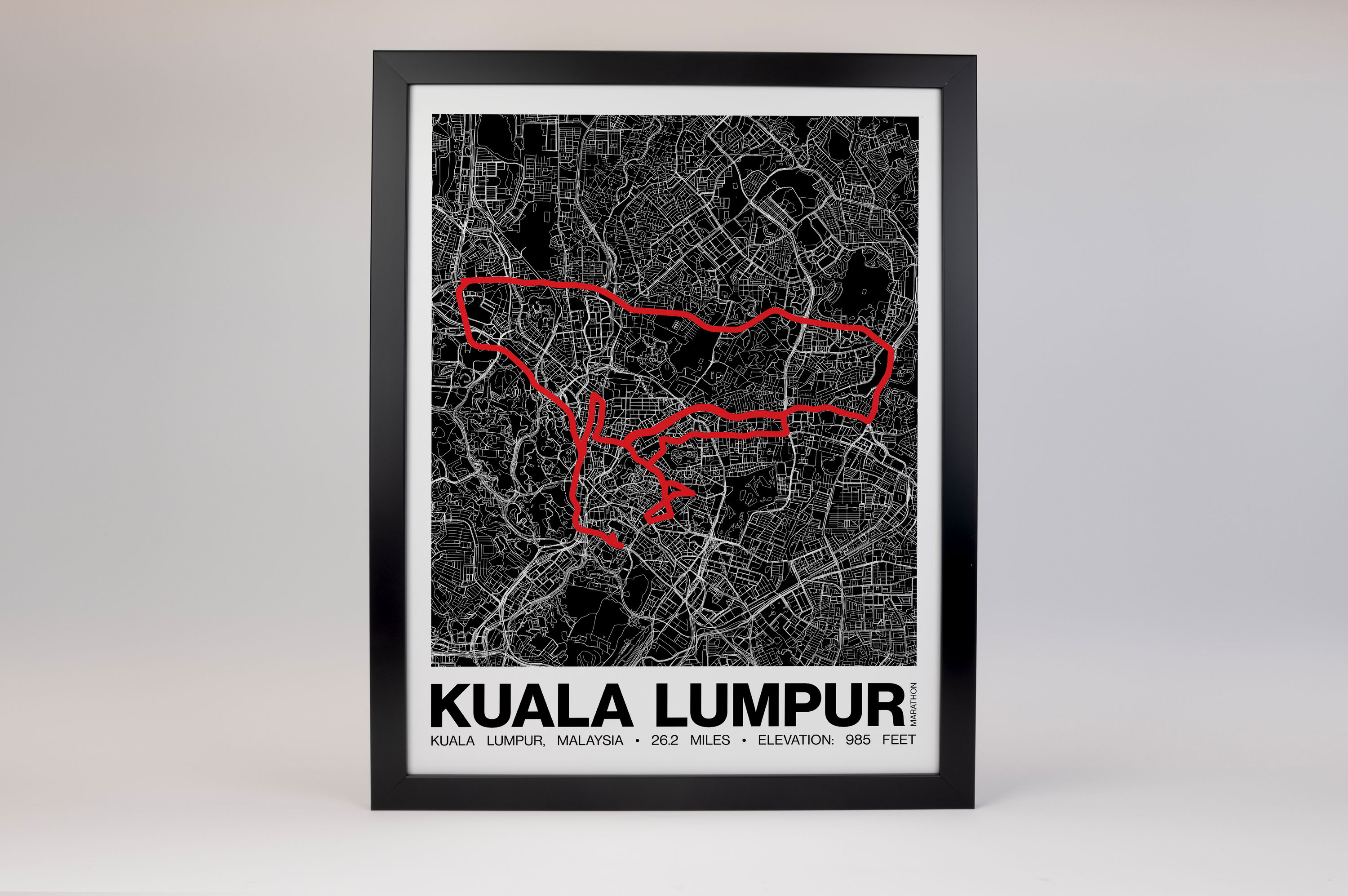 Kuala Lumpur Marathon Poster - Grid Style