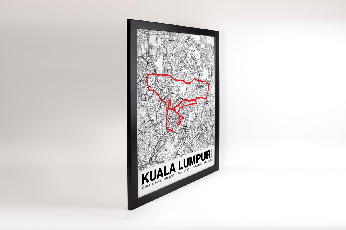 Kuala Lumpur Marathon Poster - Grid Style