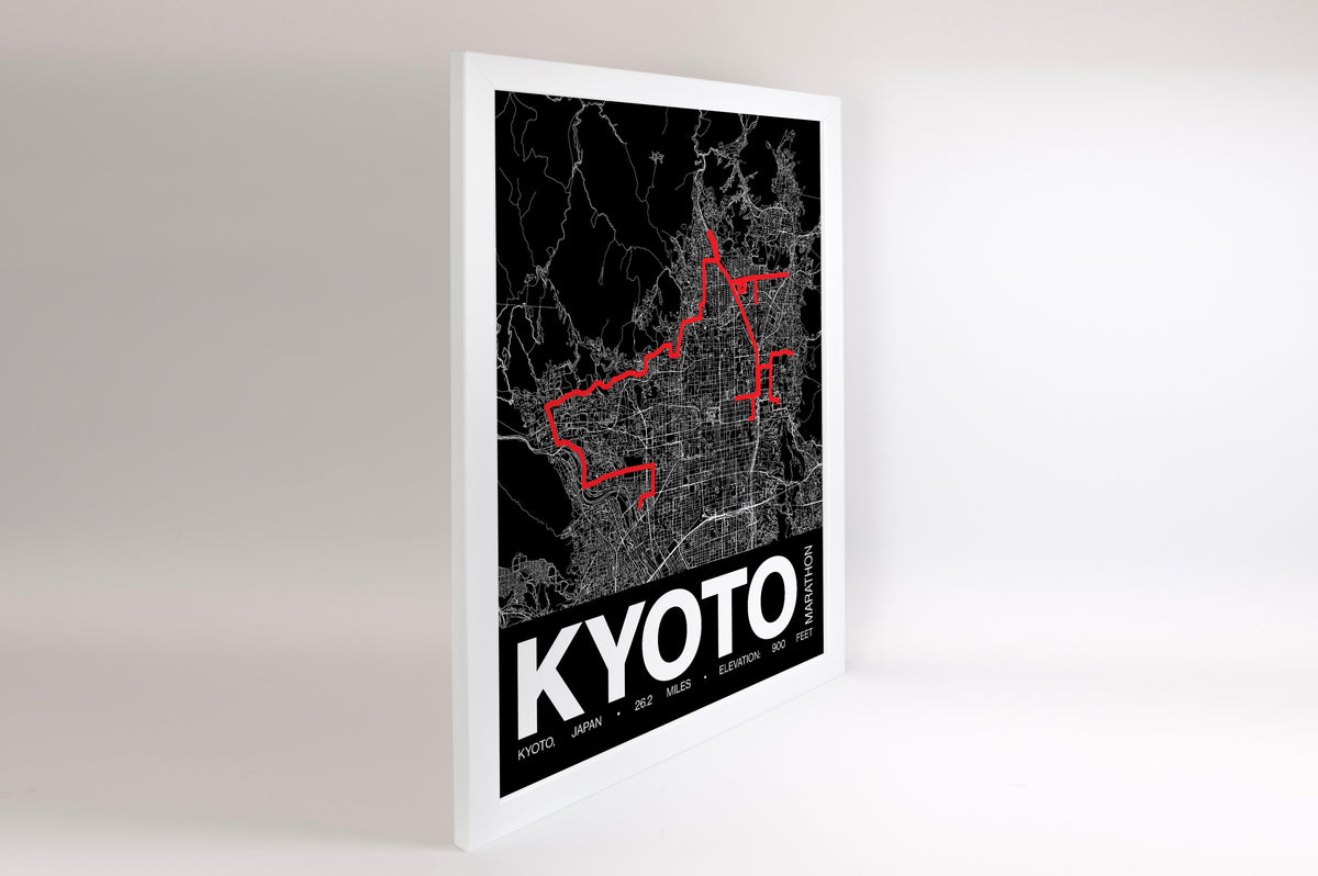 Kyoto Marathon Poster - Grid Style