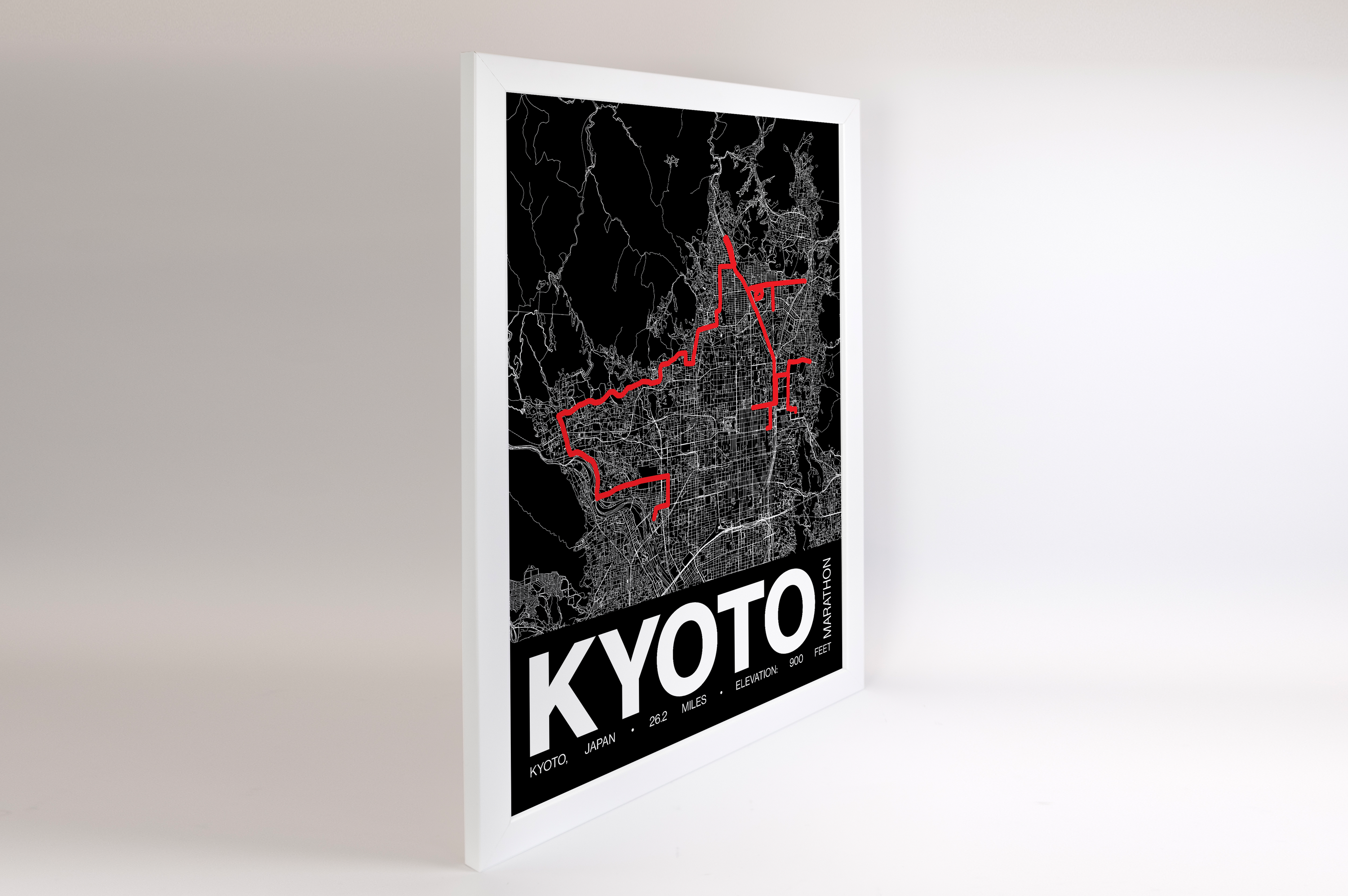 Kyoto Marathon Poster - Grid Style