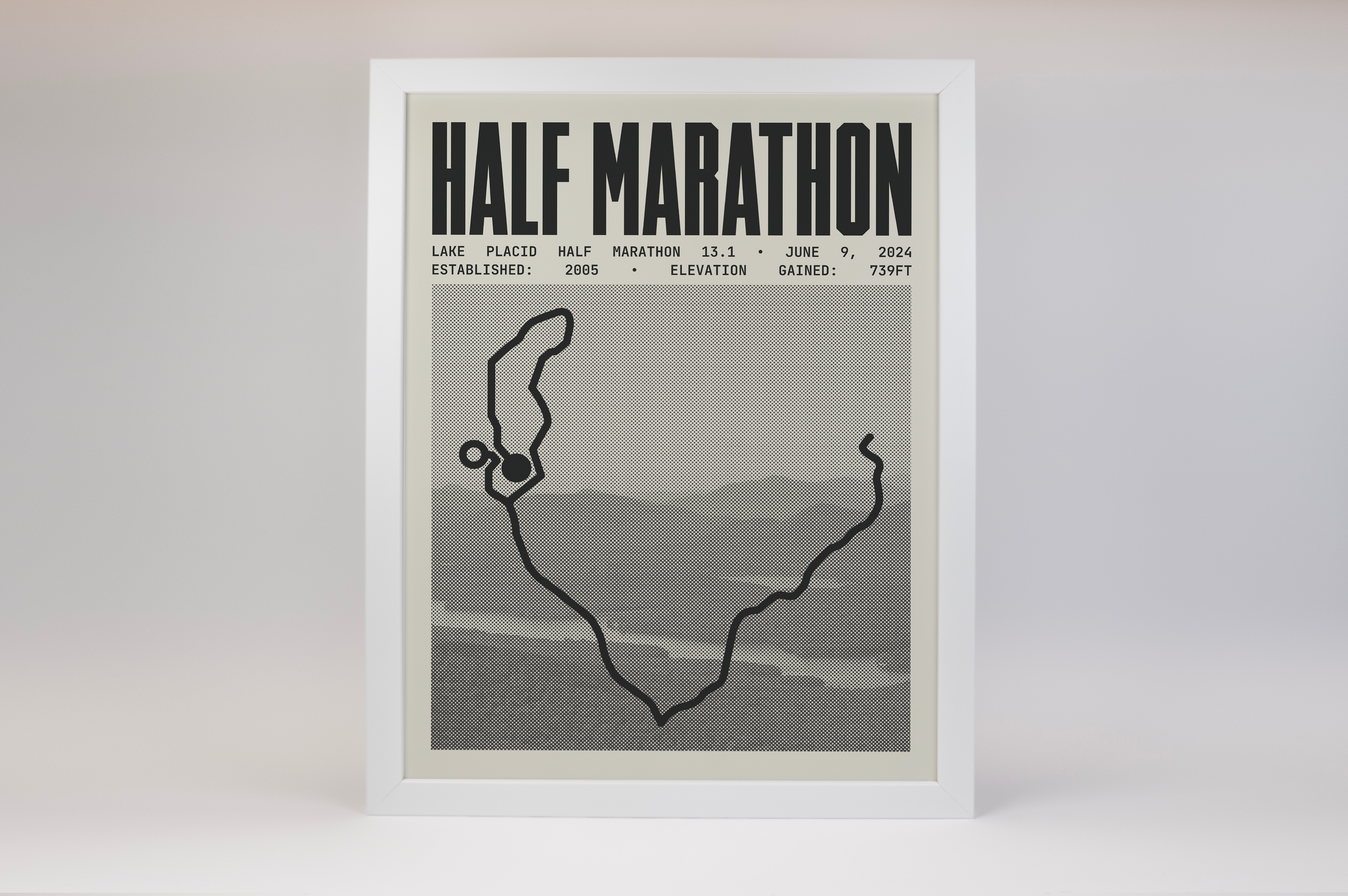 Lake Placid Half-Marathon Poster