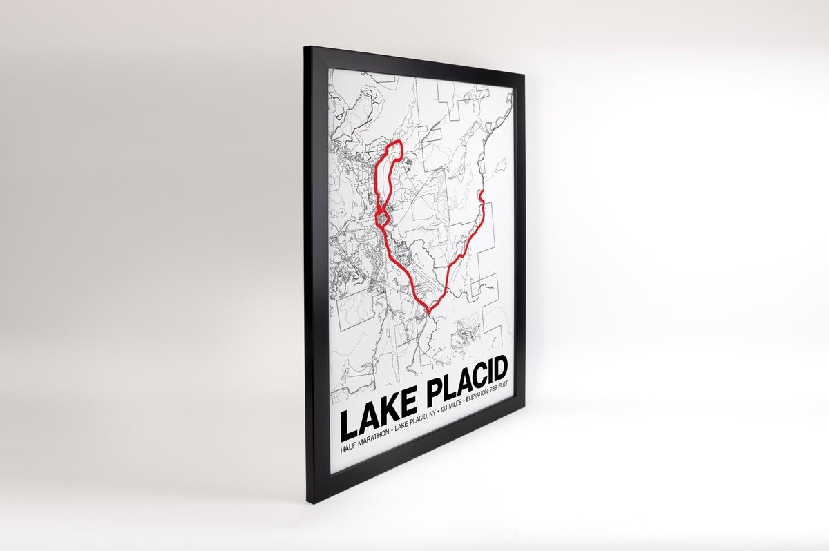 Lake Placid Half Marathon Poster - Grid Style