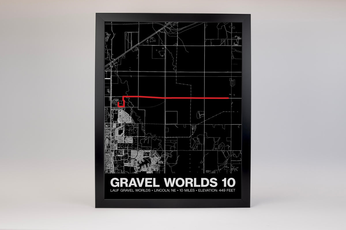 Lauf Gravel Worlds 10 Poster - Grid Style