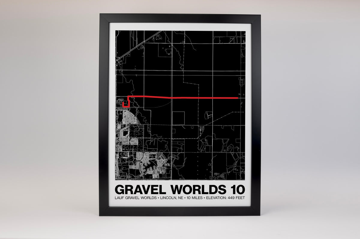 Lauf Gravel Worlds 10 Poster - Grid Style