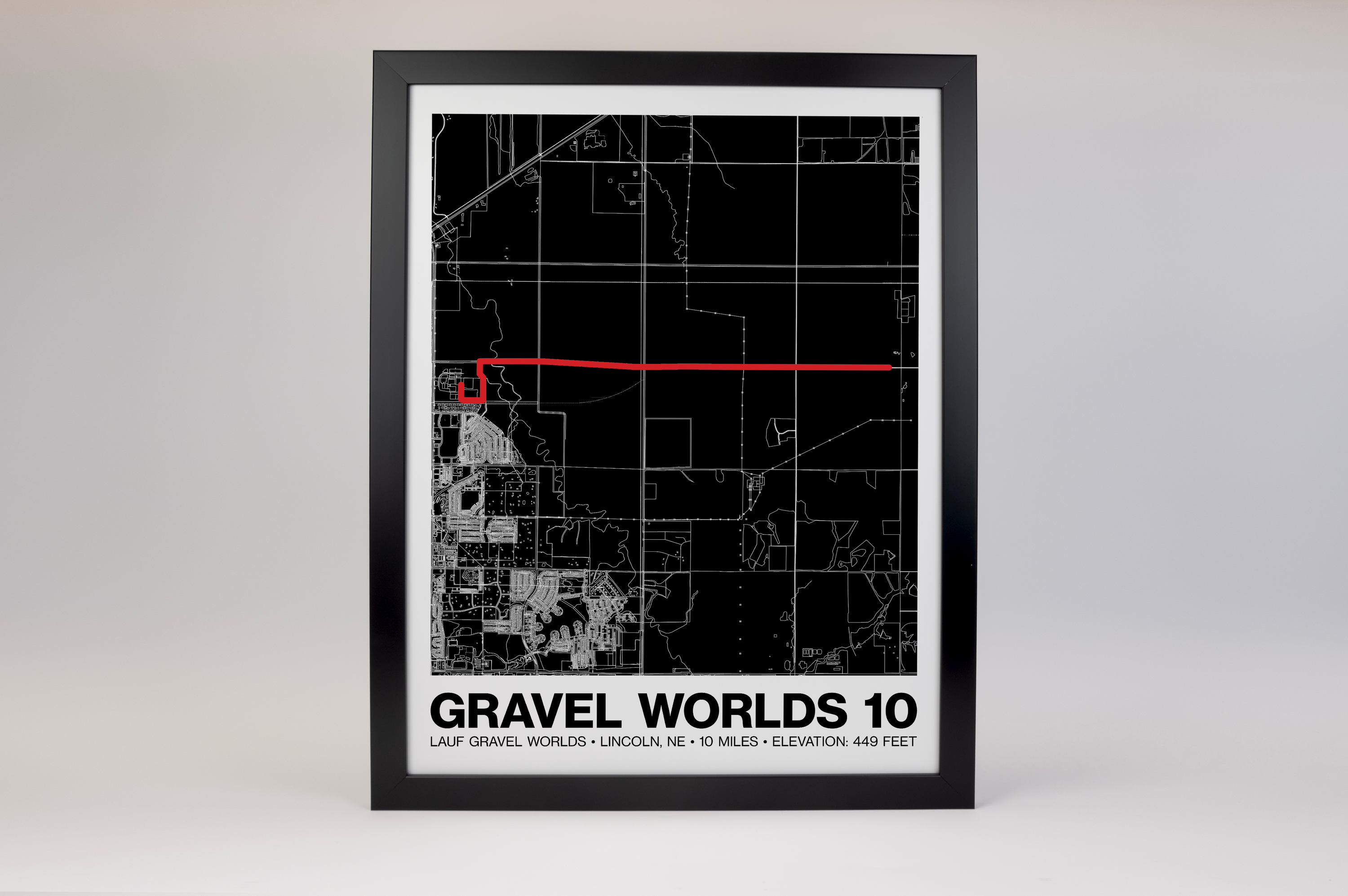 Lauf Gravel Worlds 10 Poster - Grid Style
