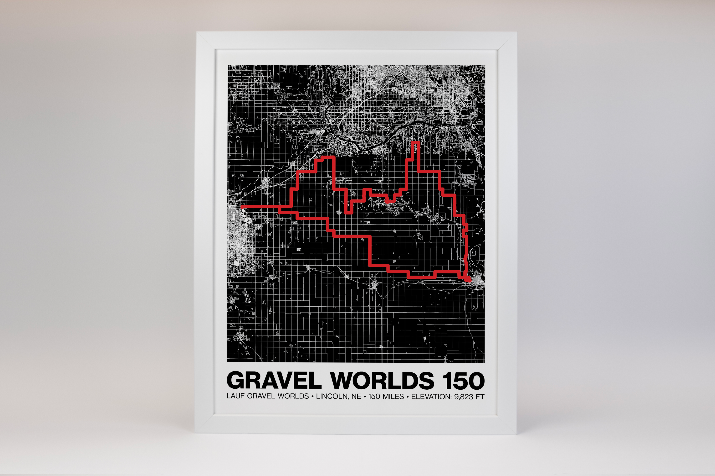 Lauf Gravel Worlds 150 Poster - Grid Style