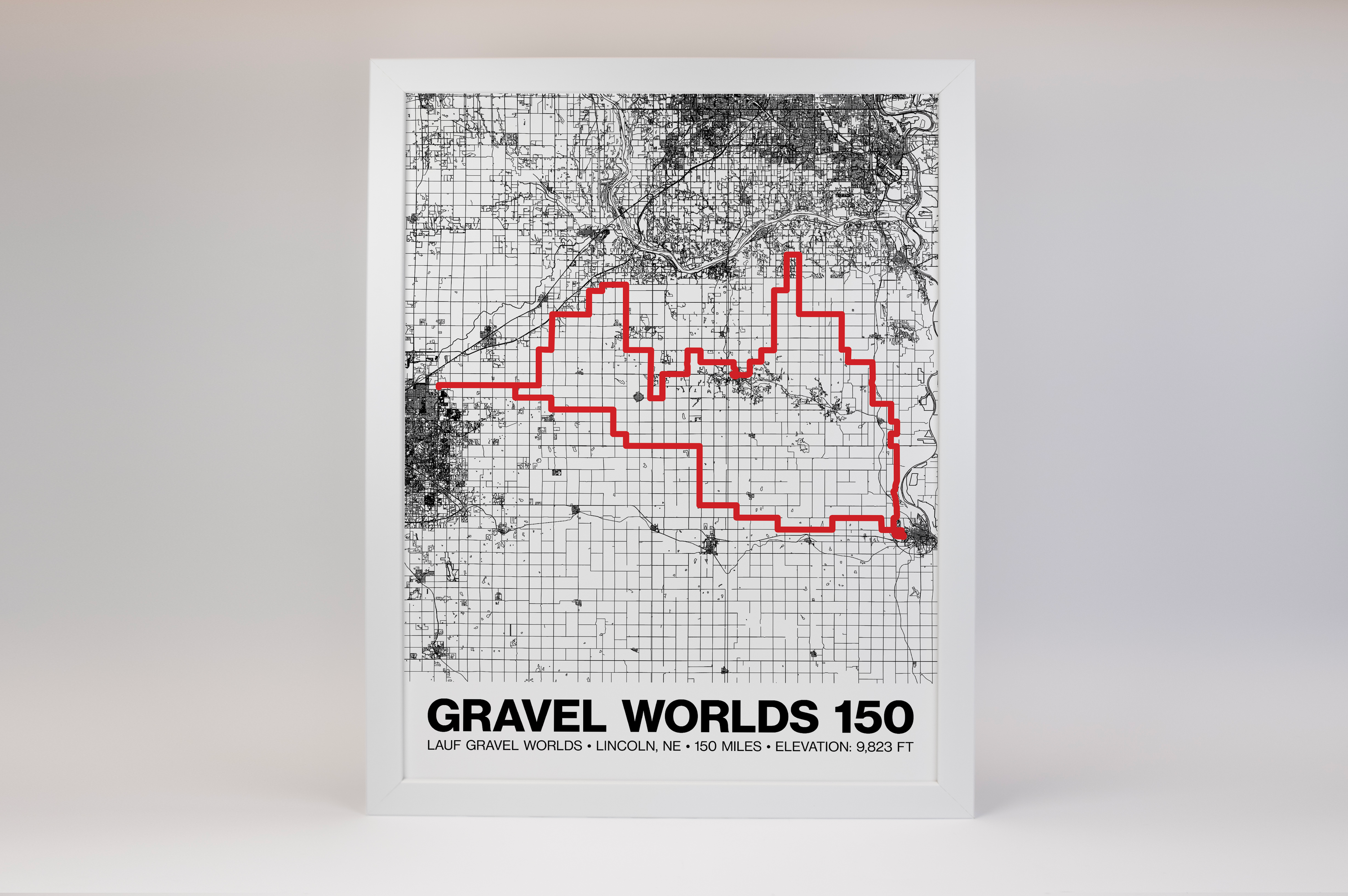 Lauf Gravel Worlds 150 Poster - Grid Style