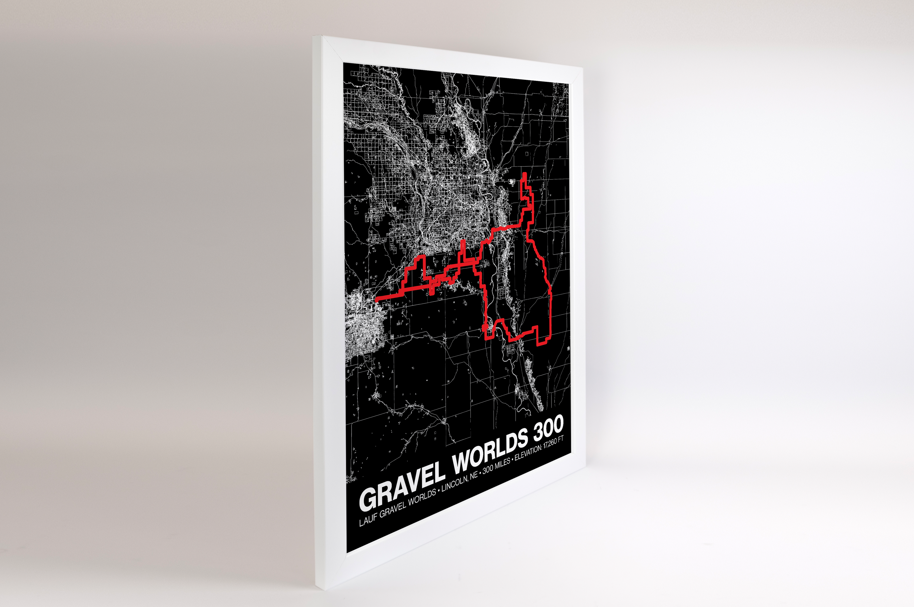 Lauf Gravel Worlds 300 Poster - Grid Style