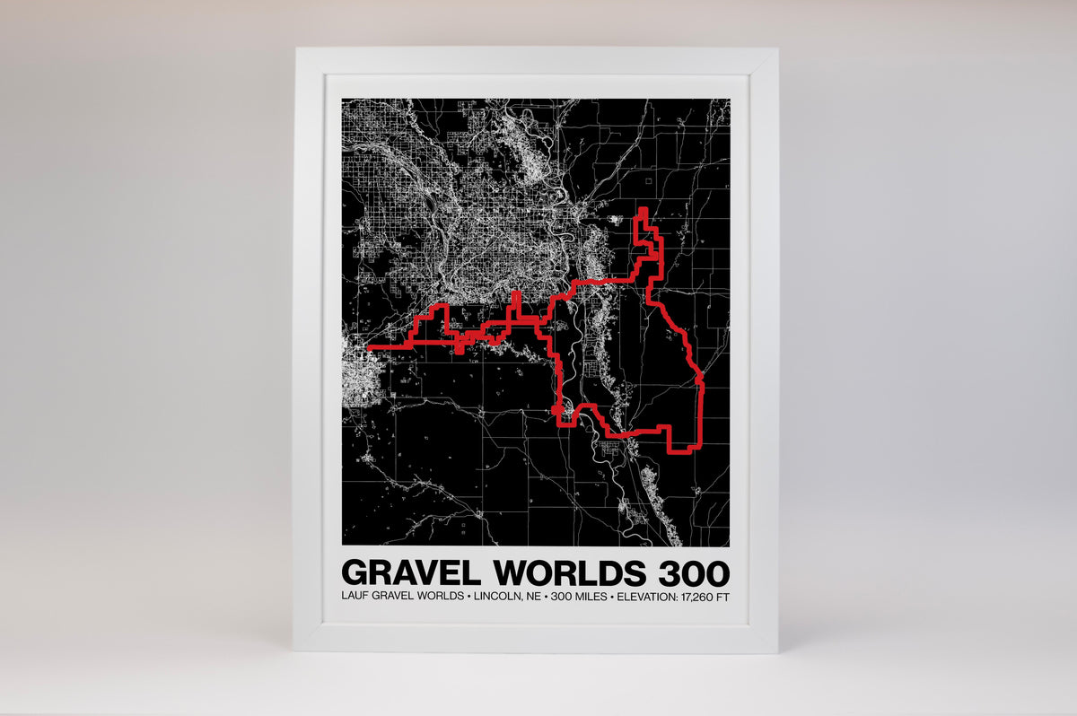 Lauf Gravel Worlds 300 Poster - Grid Style