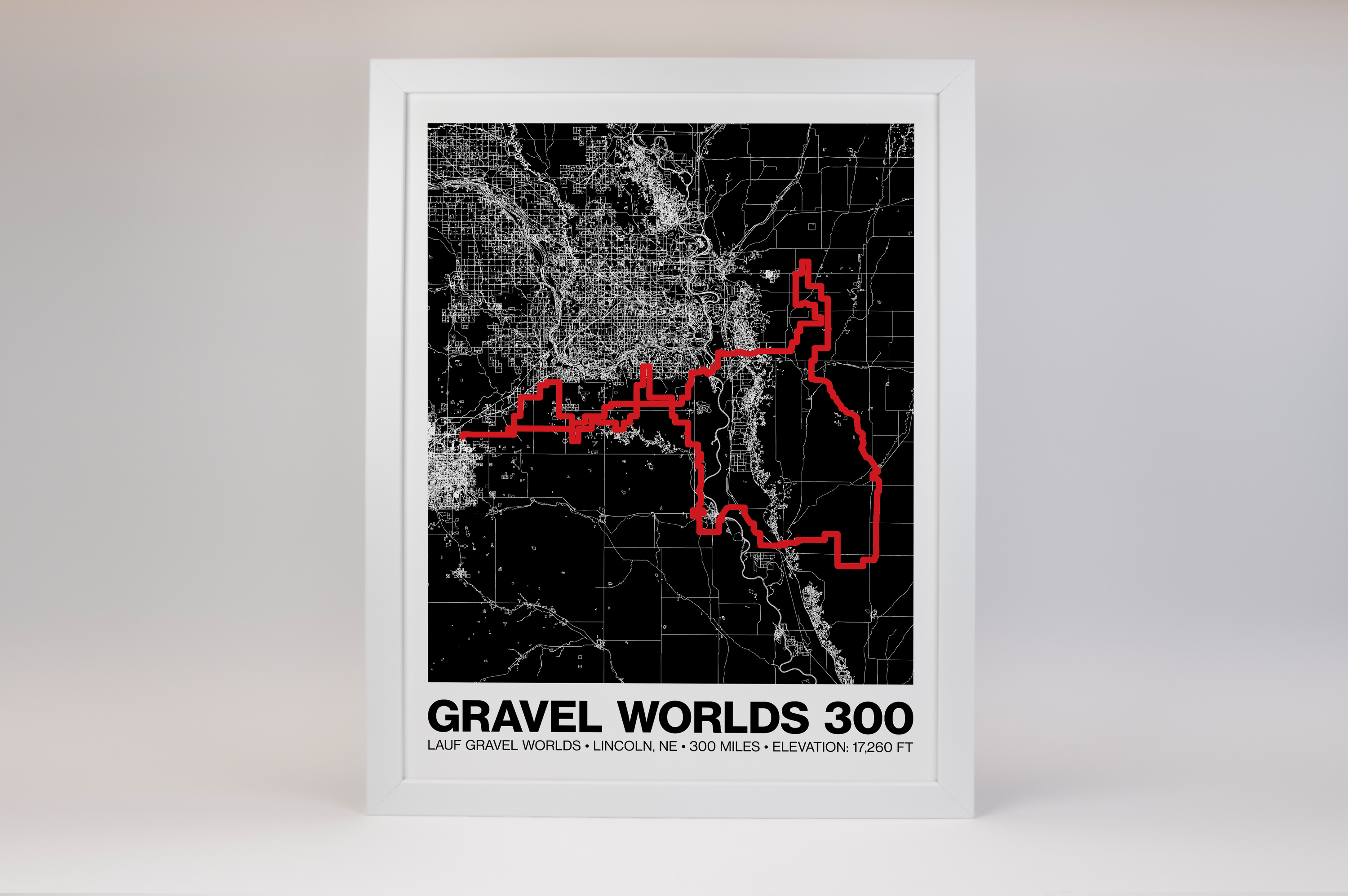 Lauf Gravel Worlds 300 Poster - Grid Style