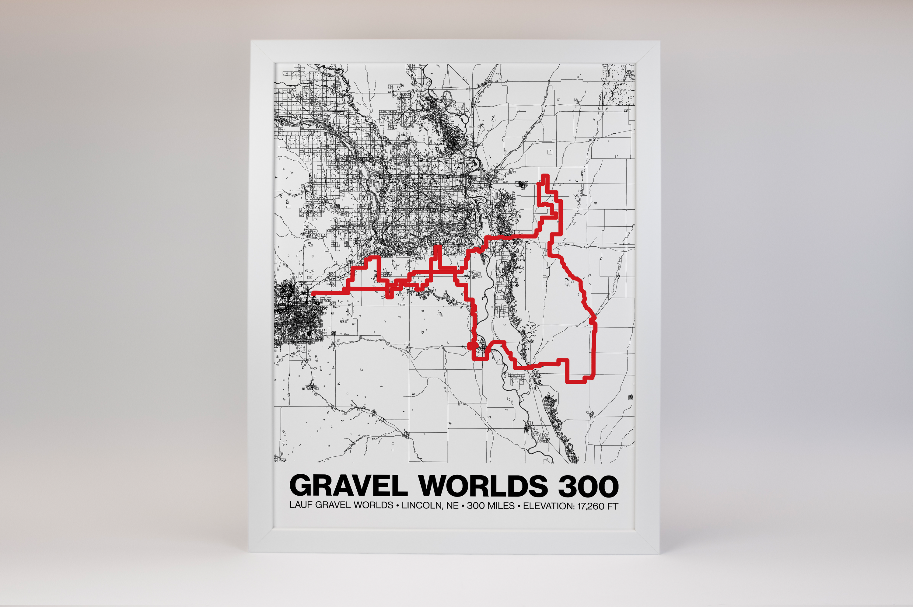 Lauf Gravel Worlds 300 Poster - Grid Style