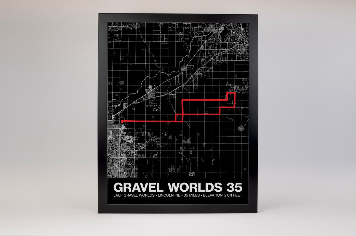 Lauf Gravel Worlds 35 Poster - Grid Style