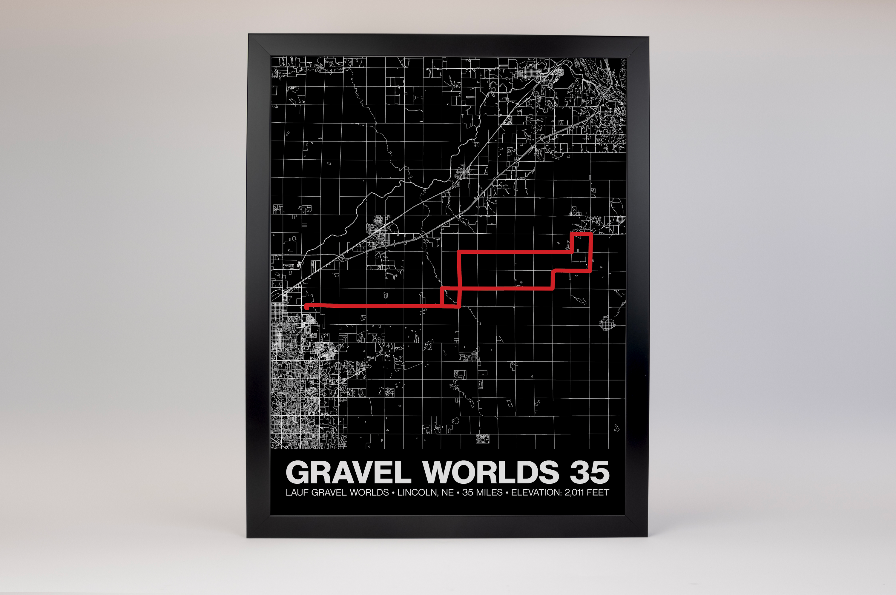 Lauf Gravel Worlds 35 Poster - Grid Style
