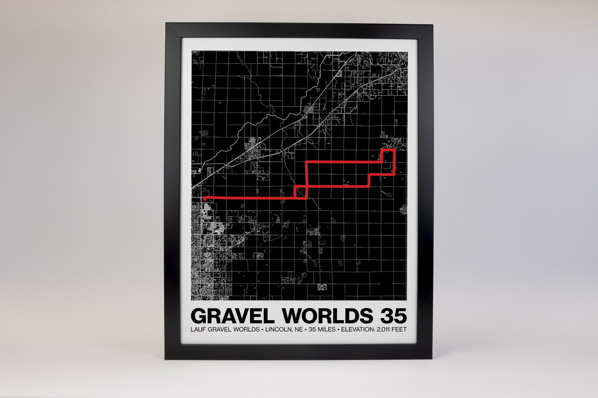 Lauf Gravel Worlds 35 Poster - Grid Style