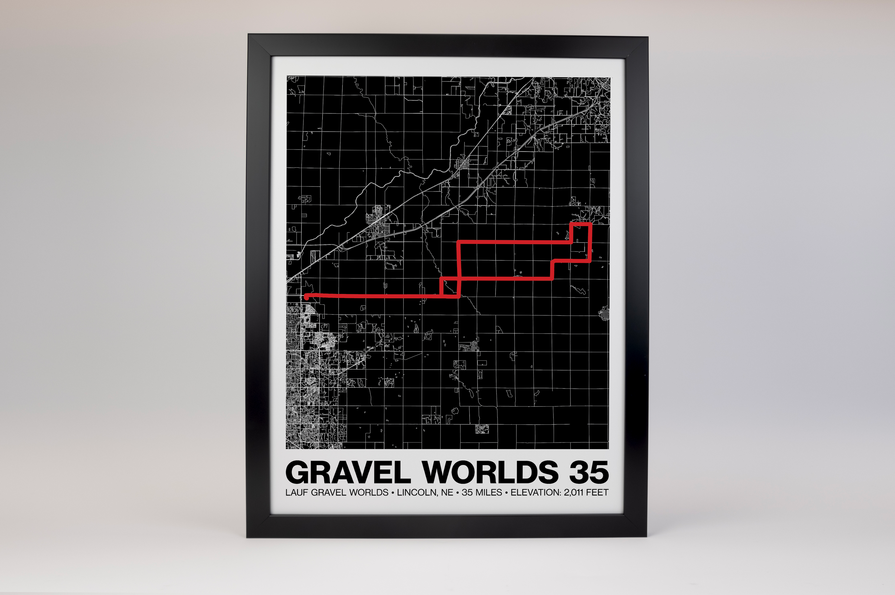Lauf Gravel Worlds 35 Poster - Grid Style