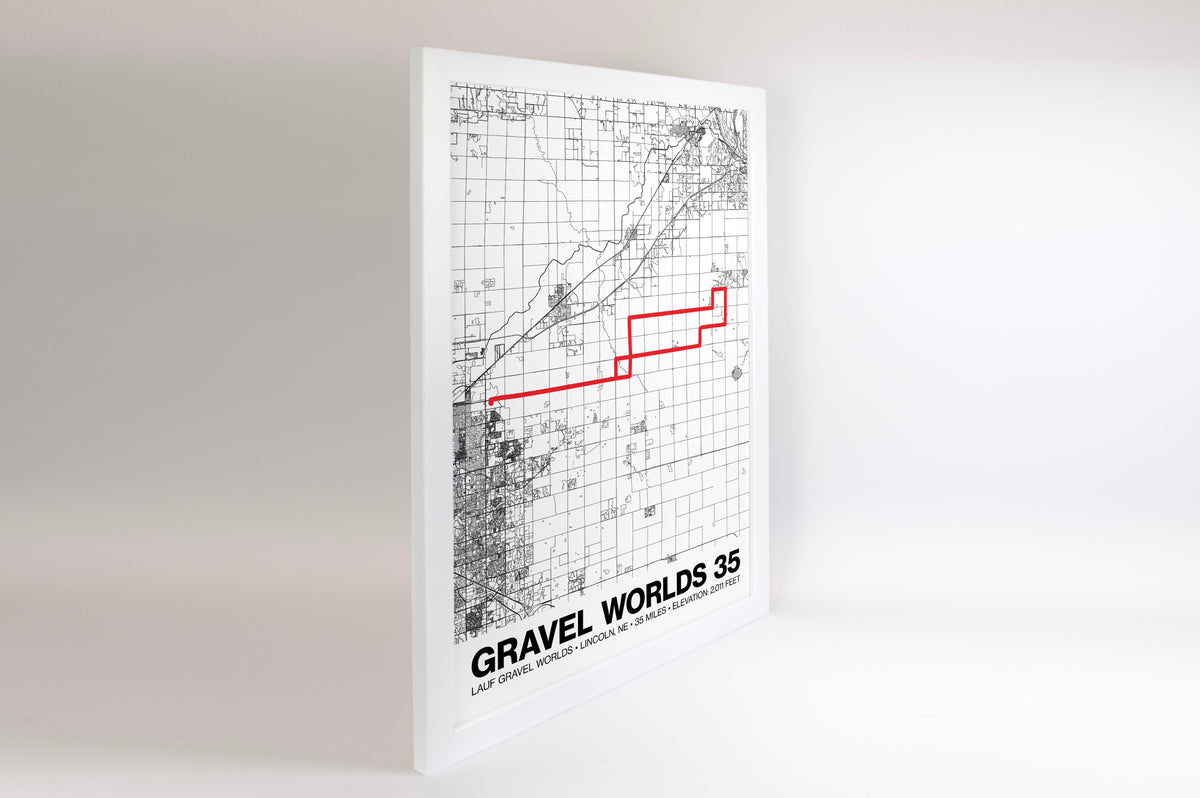 Lauf Gravel Worlds 35 Poster - Grid Style