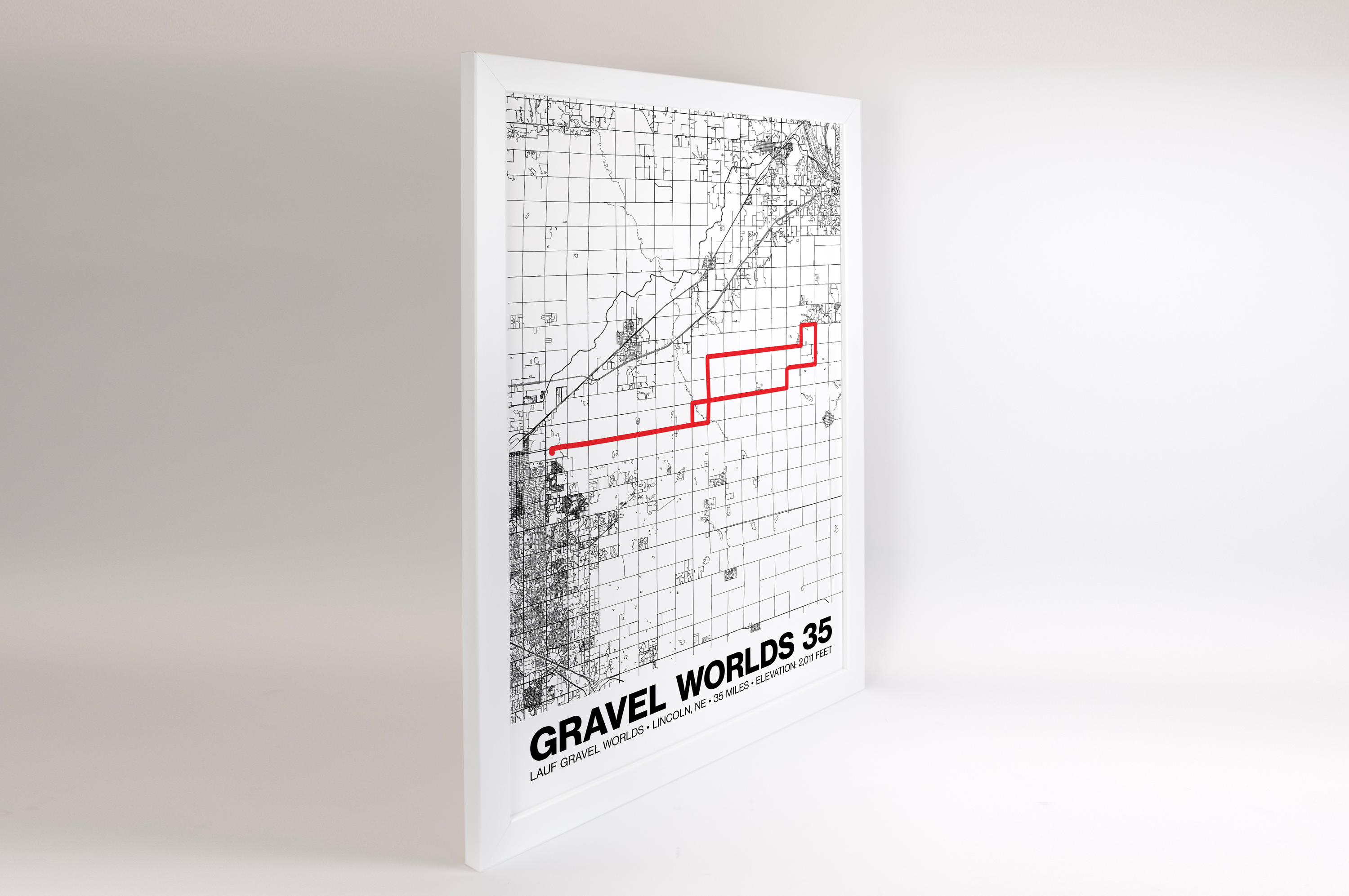 Lauf Gravel Worlds 35 Poster - Grid Style
