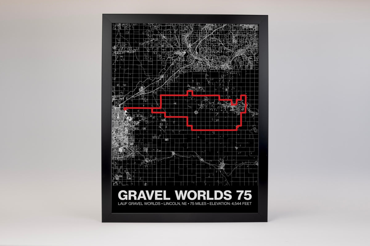 Lauf Gravel Worlds 75 Poster - Grid Style