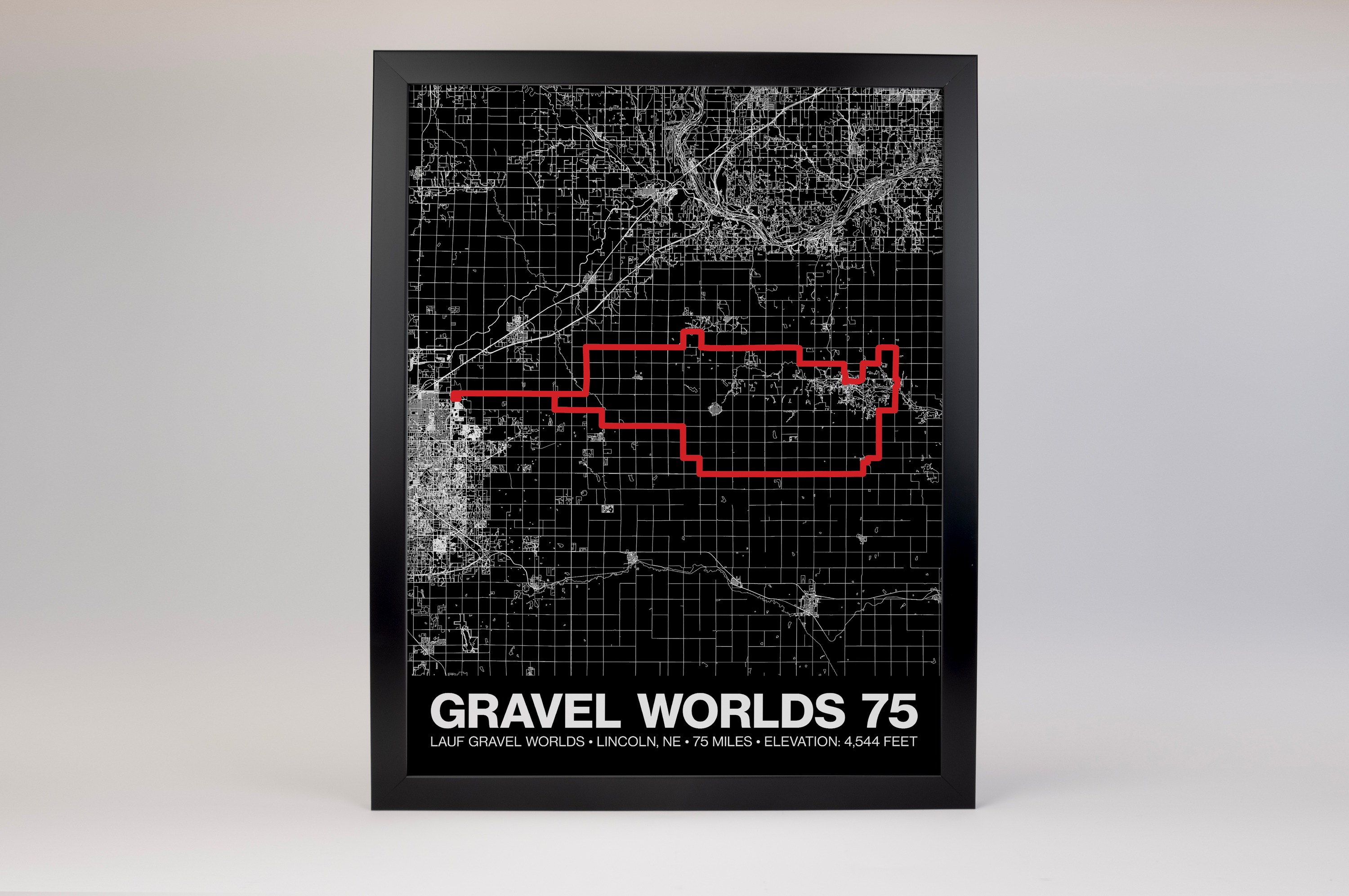Lauf Gravel Worlds 75 Poster - Grid Style