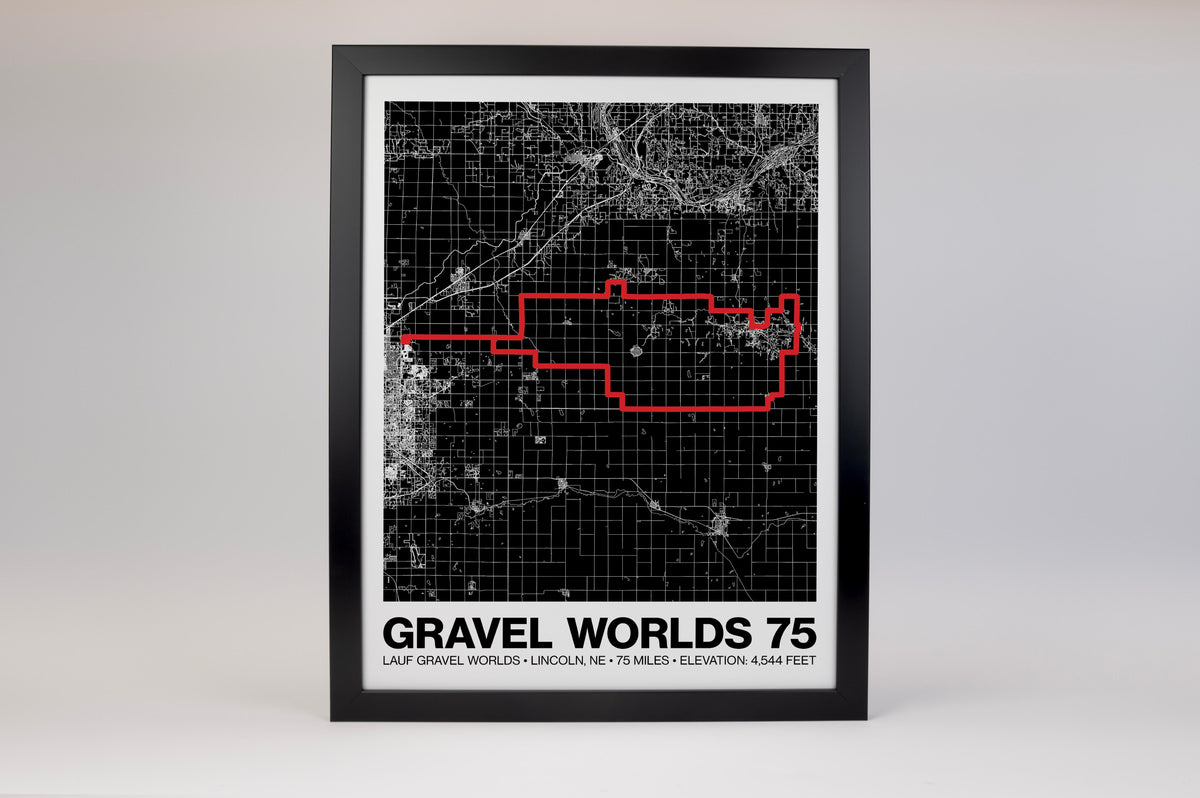 Lauf Gravel Worlds 75 Poster - Grid Style