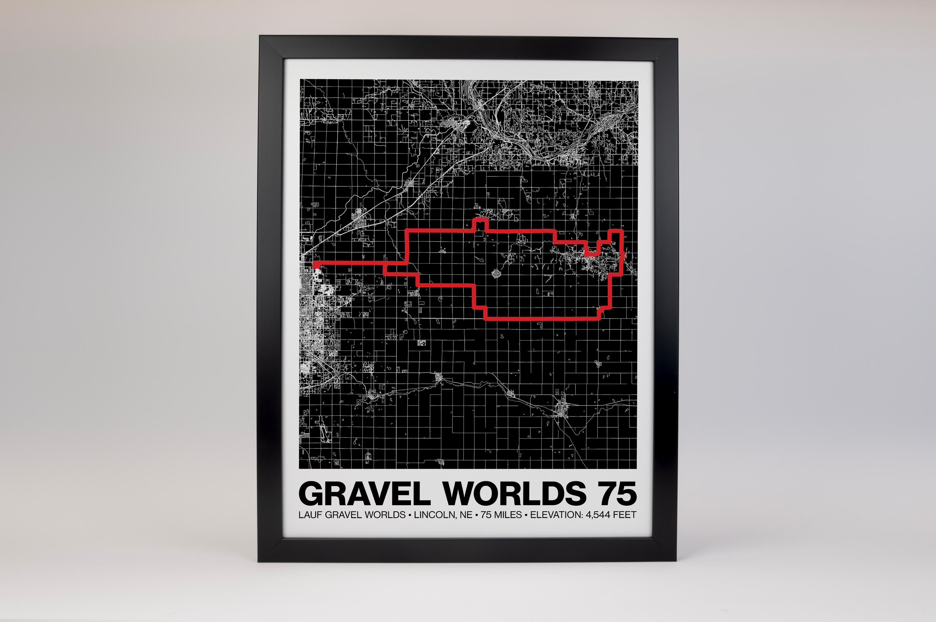 Lauf Gravel Worlds 75 Poster - Grid Style