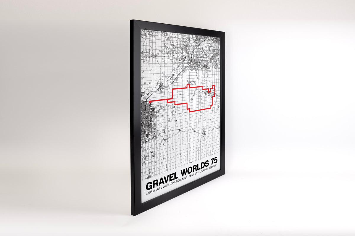 Lauf Gravel Worlds 75 Poster - Grid Style
