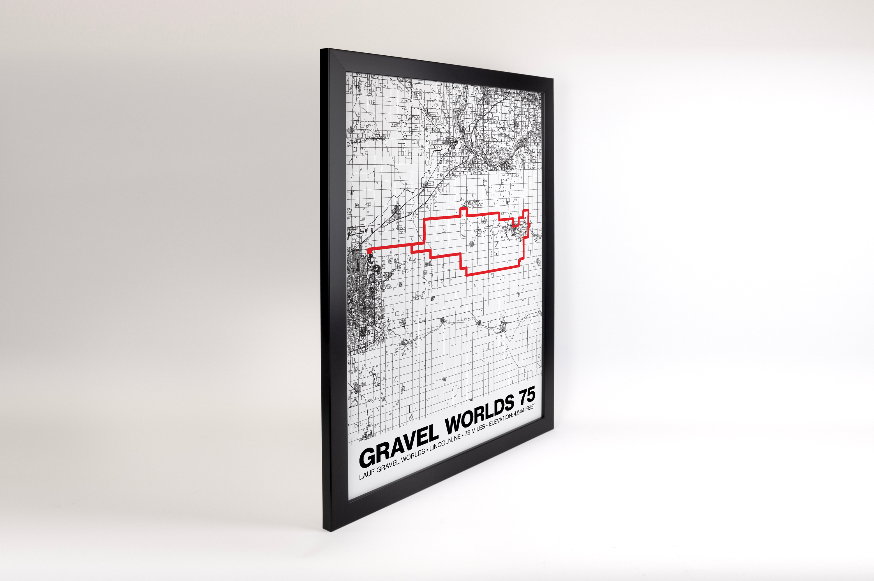 Lauf Gravel Worlds 75 Poster - Grid Style
