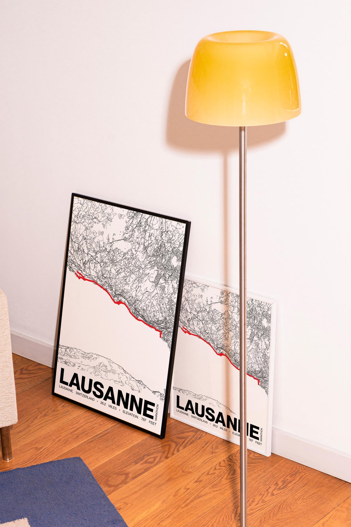 Lausanne Marathon Poster - Grid Style