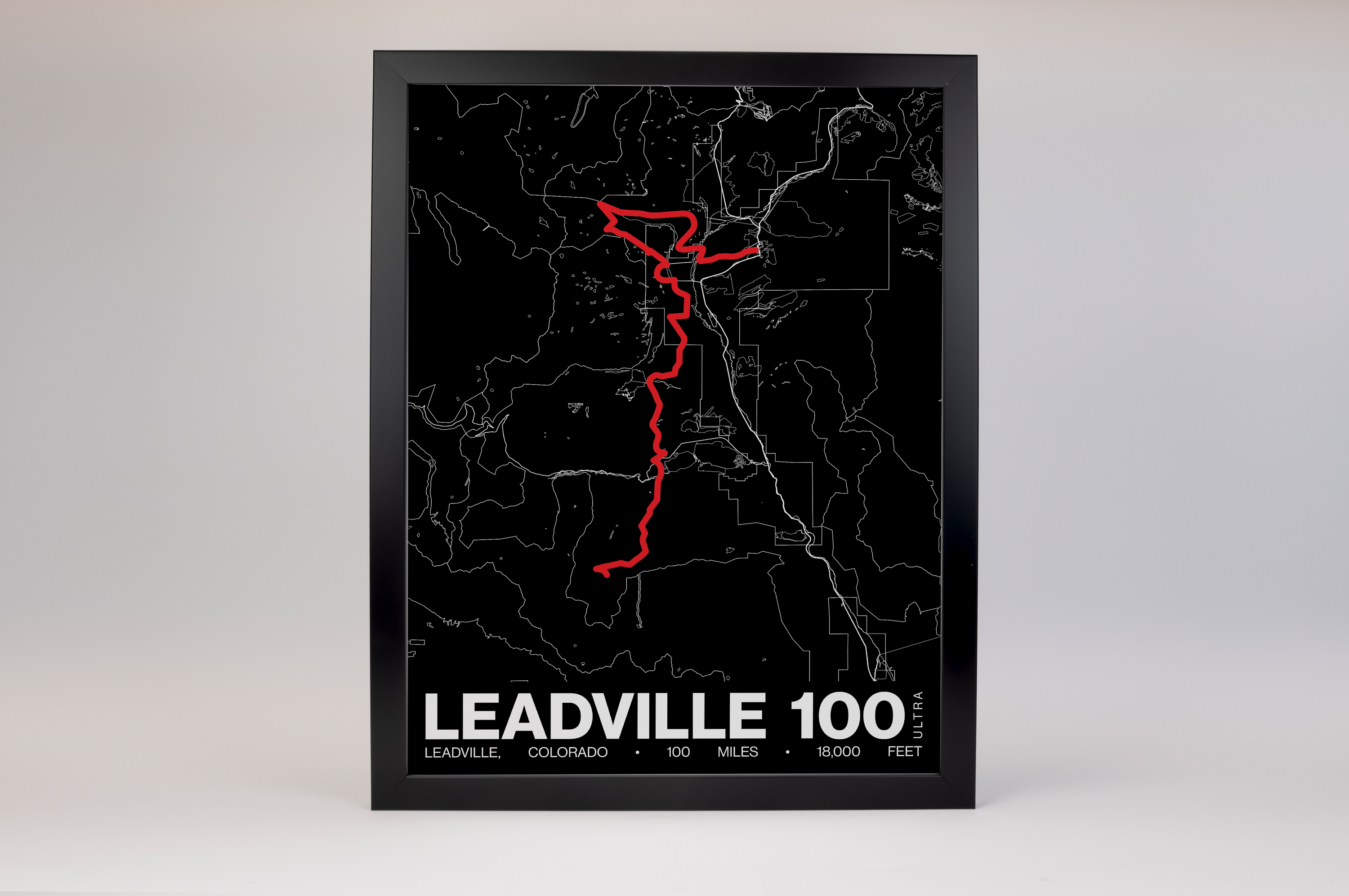 Leadville Trail 100 Poster - Grid Style